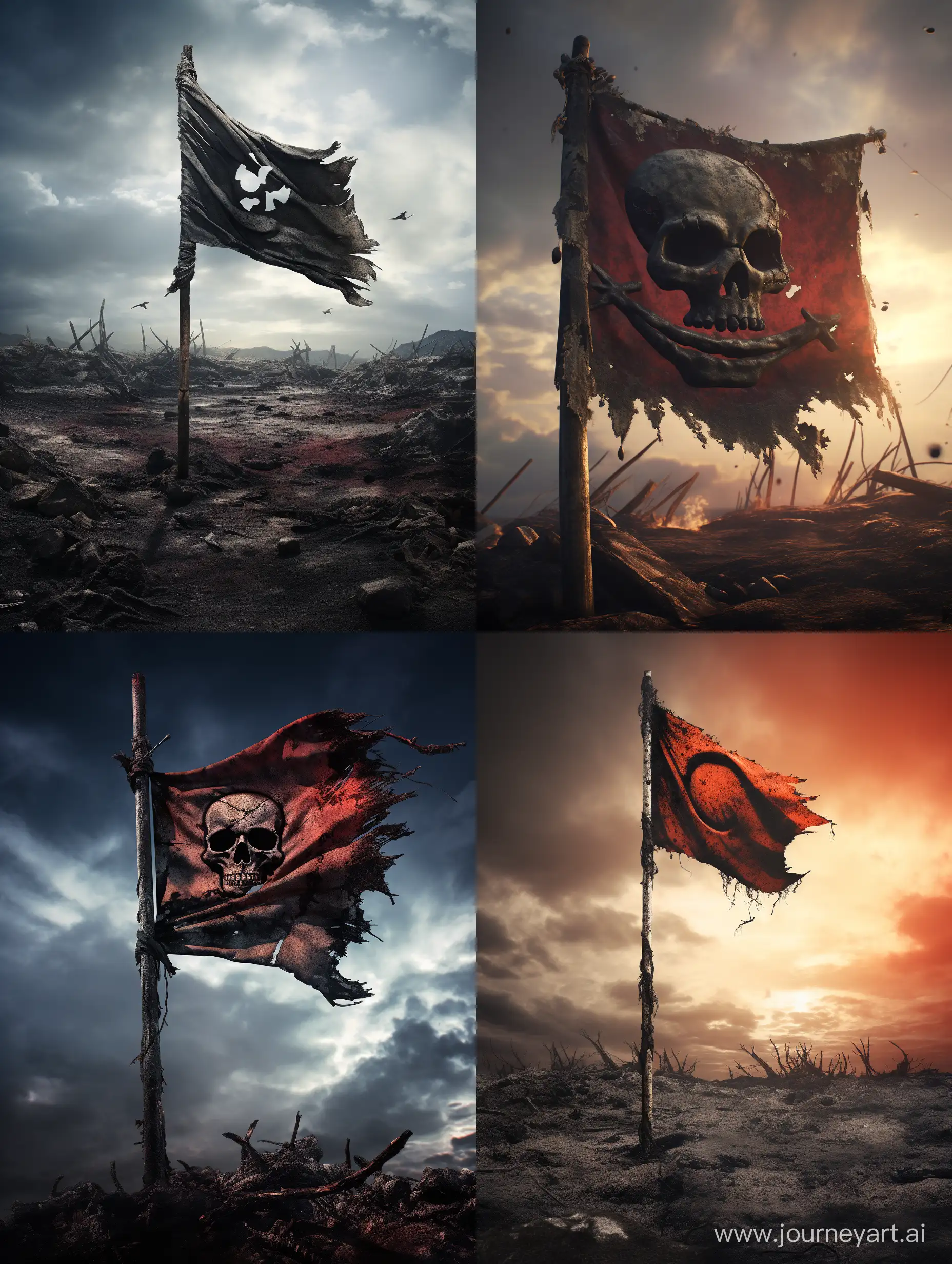 Tattered-Pirate-Flag-Soaring-in-the-PostApocalyptic-Sky