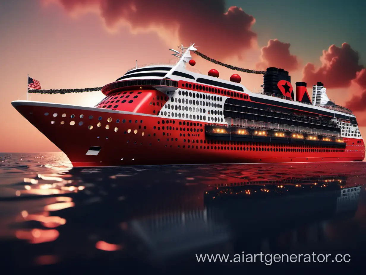 Luxury-Cruise-Liner-Inspired-by-Dua-Lipas-Red-and-Black-Musical-Era
