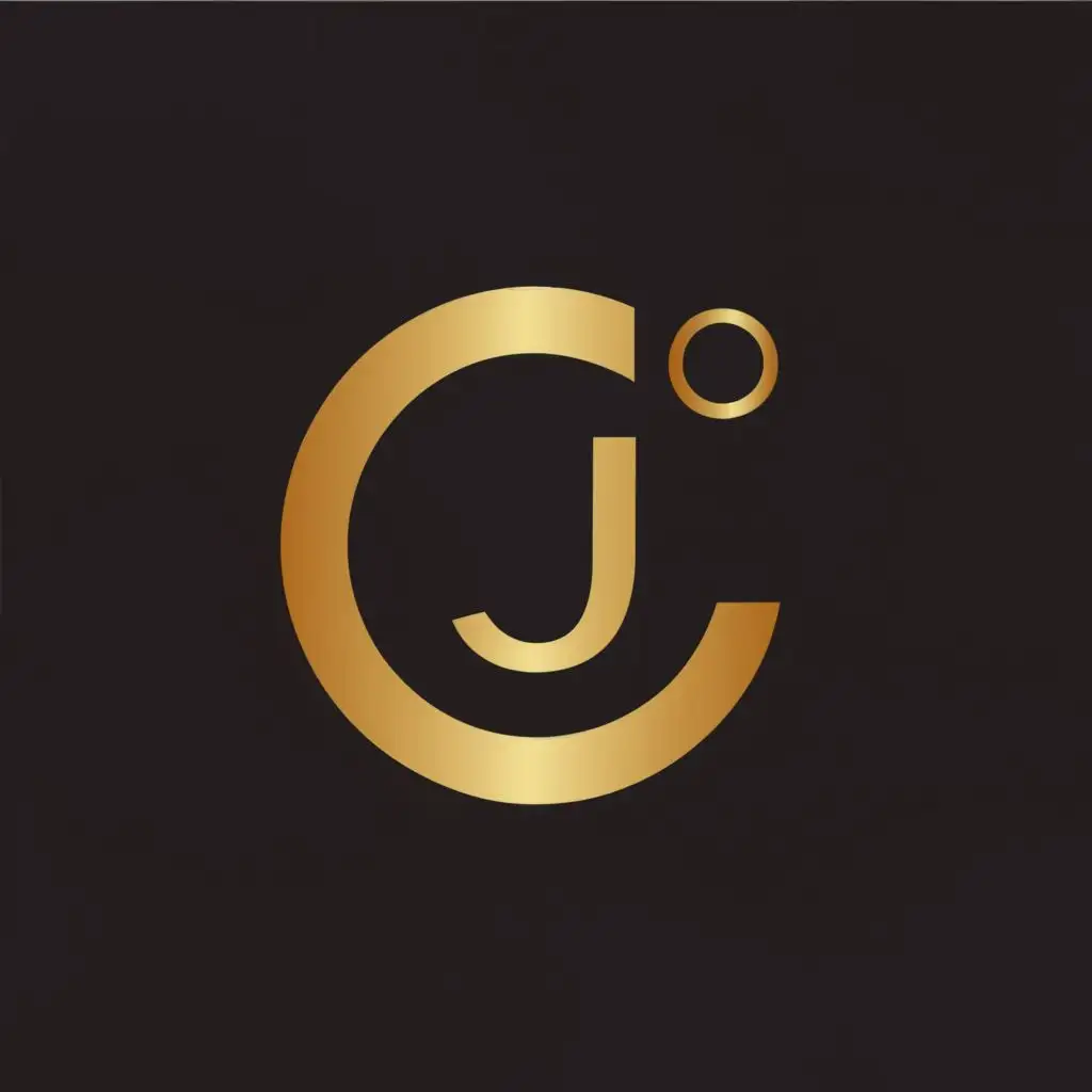 a logo design,with the text "OJ", main symbol:Golden,Moderate,clear background