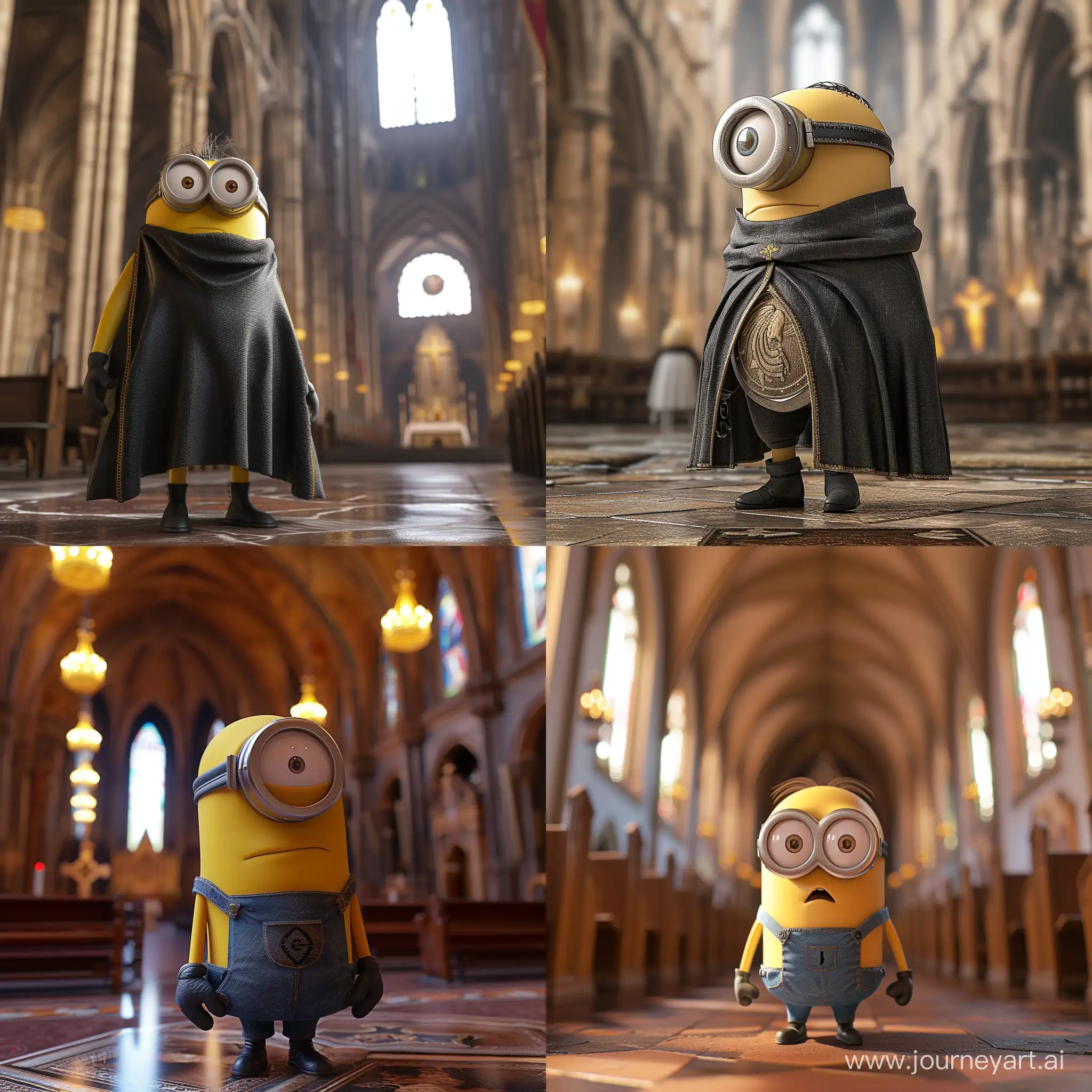 Minion-in-Church-Cathedral-resembling-Griffith-from-Berserk