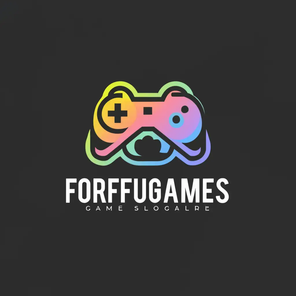 a logo design,with the text "forfungames", main symbol:Forfungames,Minimalistic,be used in Entertainment industry,clear background