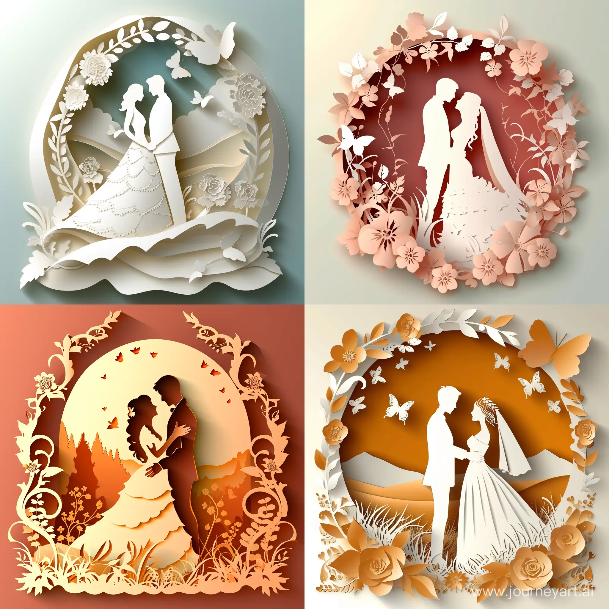 Elegant-Wedding-Cut-Paper-Art-in-HighQuality-Vector-Style