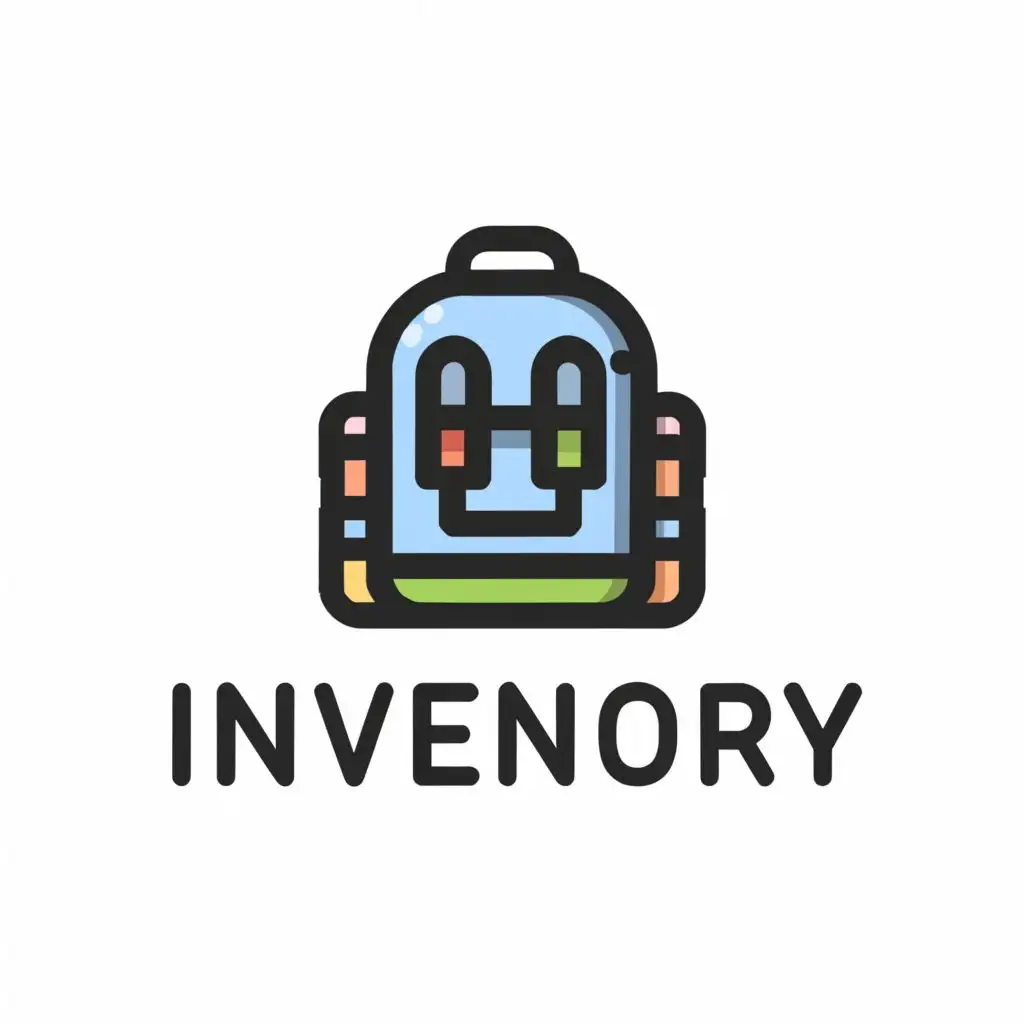 a logo design,with the text "Inventory", main symbol:Equipment backpack,Moderate,be used in Technology industry,clear background