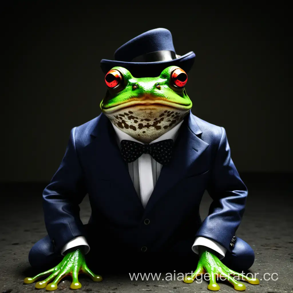 The frog is a mafia


