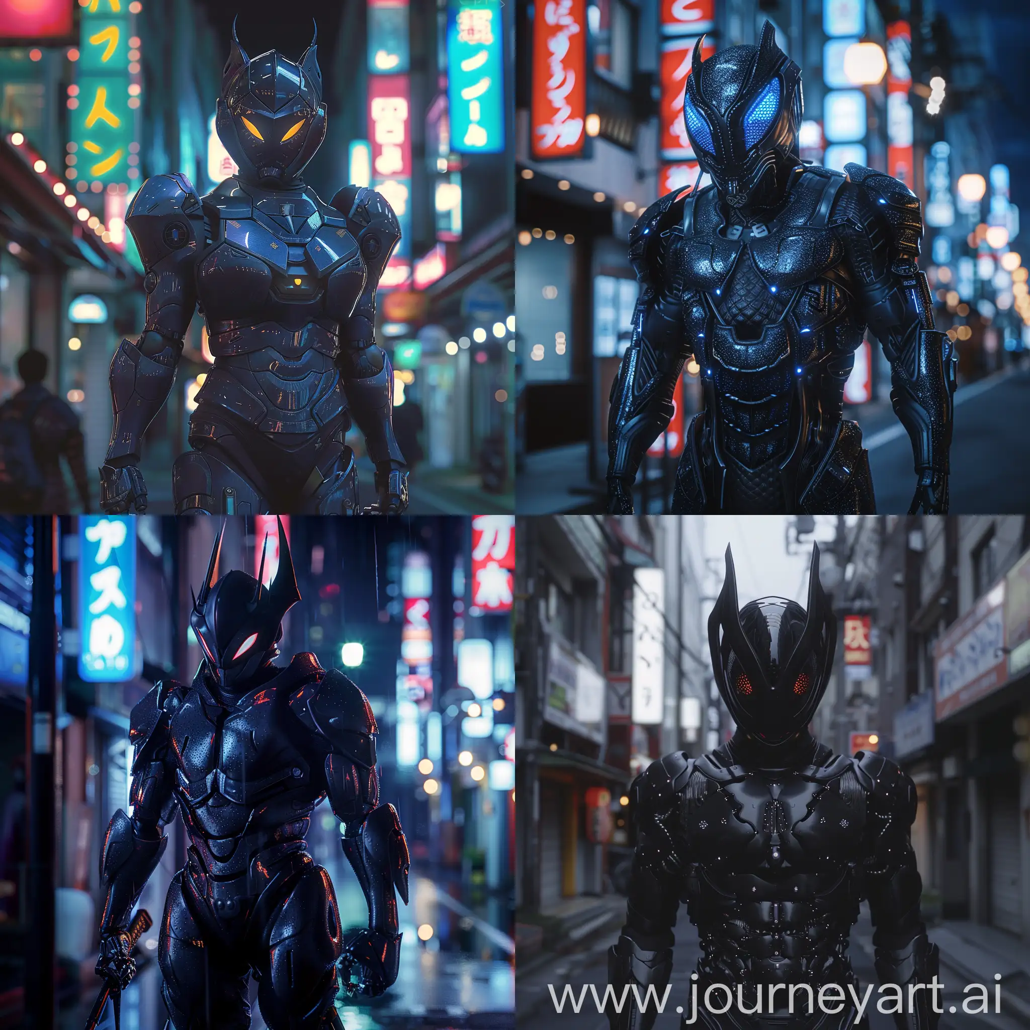 guyver the bioboosted armor, the dark guyver, the streets of japan in the '80s, ultra realistic, cinematic, 32k