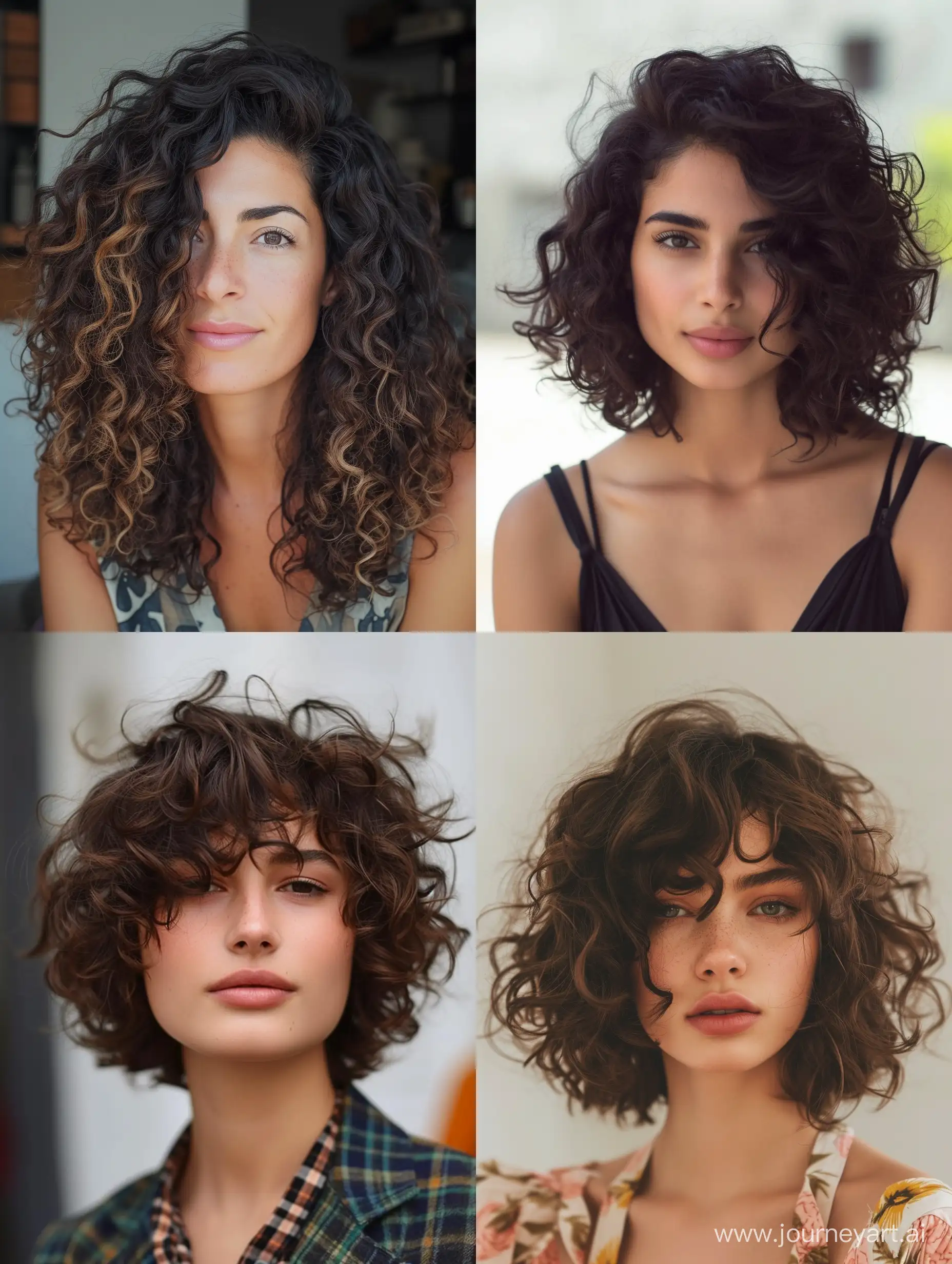 trendy haircuts for curly hair for women 2024