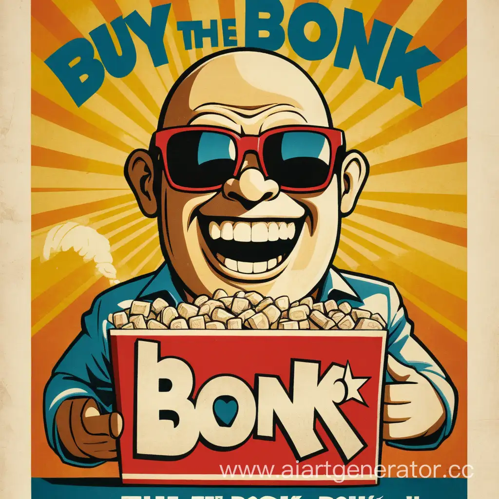 cool movie poster saying "buy the bonk!"