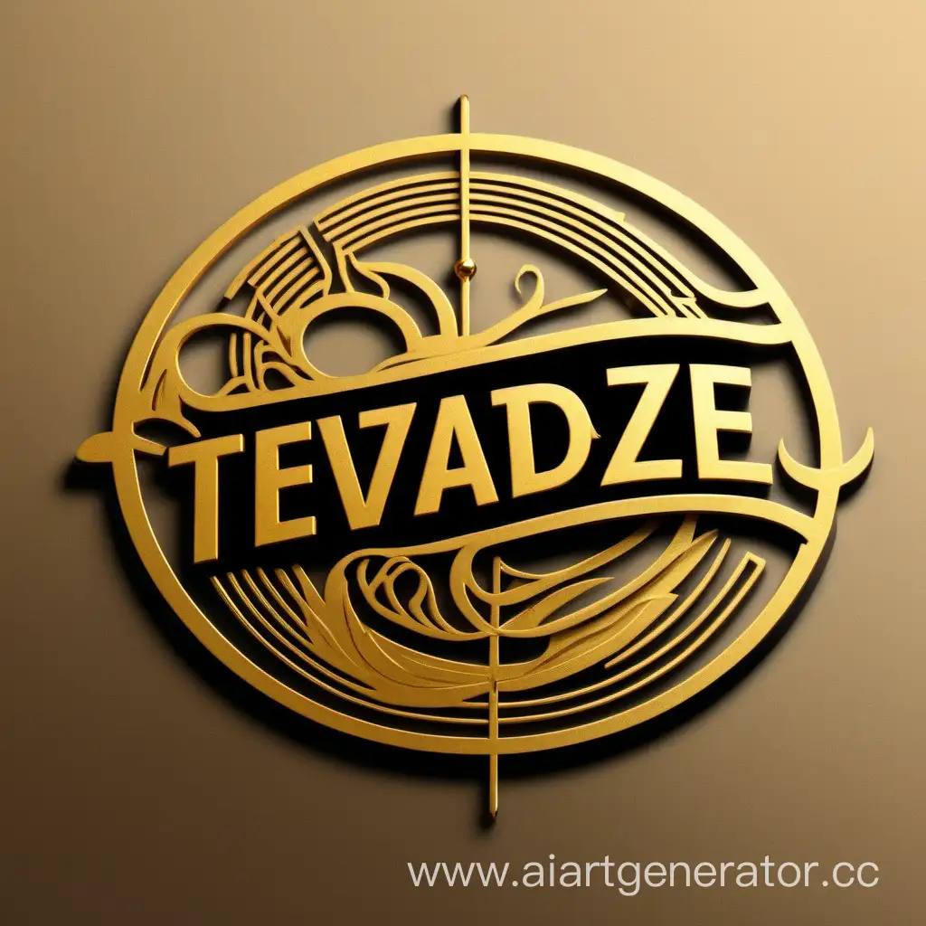 Golden-Signature-Logo-Tevzadzes-Distinctive-Mark-in-Radiant-Elegance