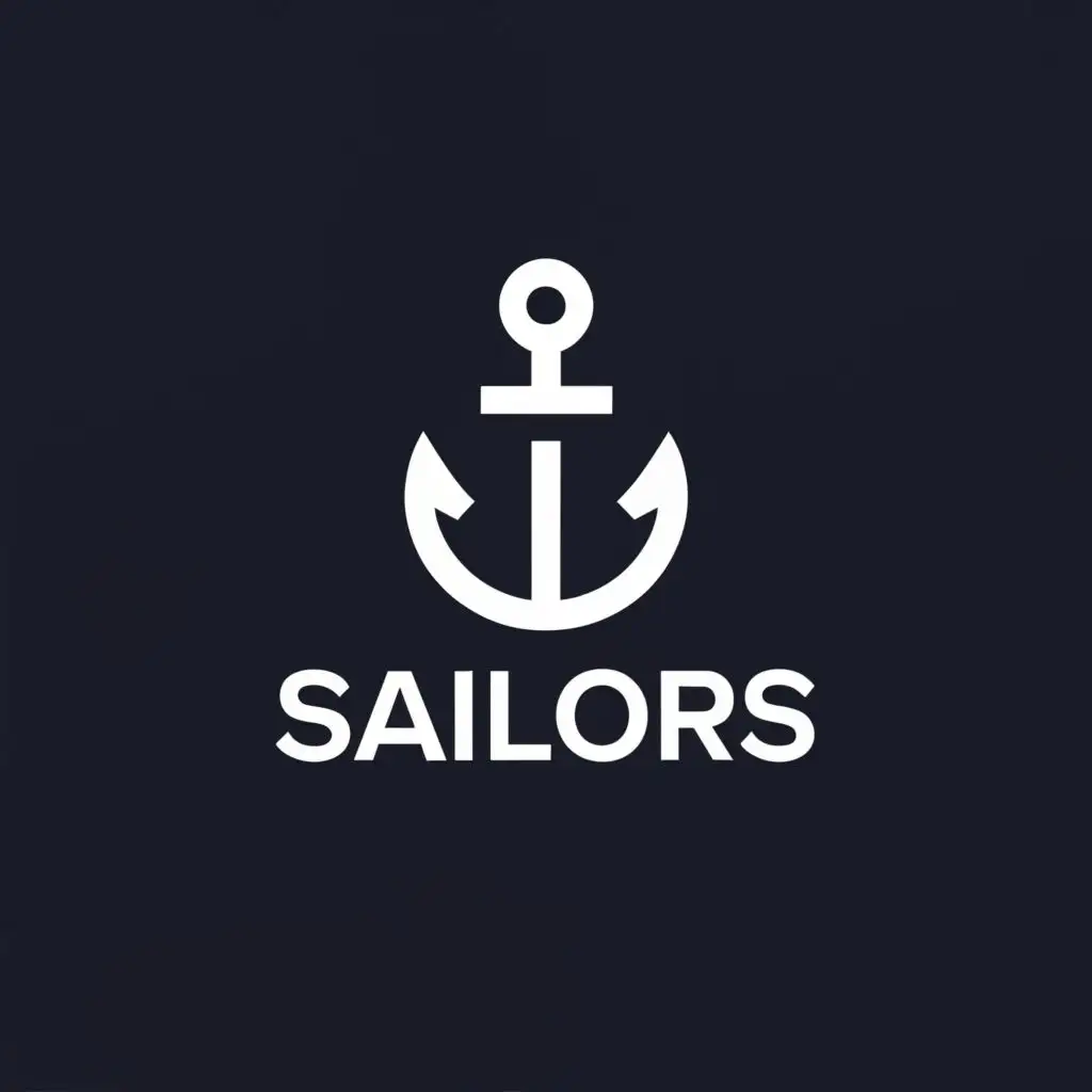 a logo design,with the text "SAILORS", main symbol:Anchor 

,Minimalistic,be used in Construction industry,clear background