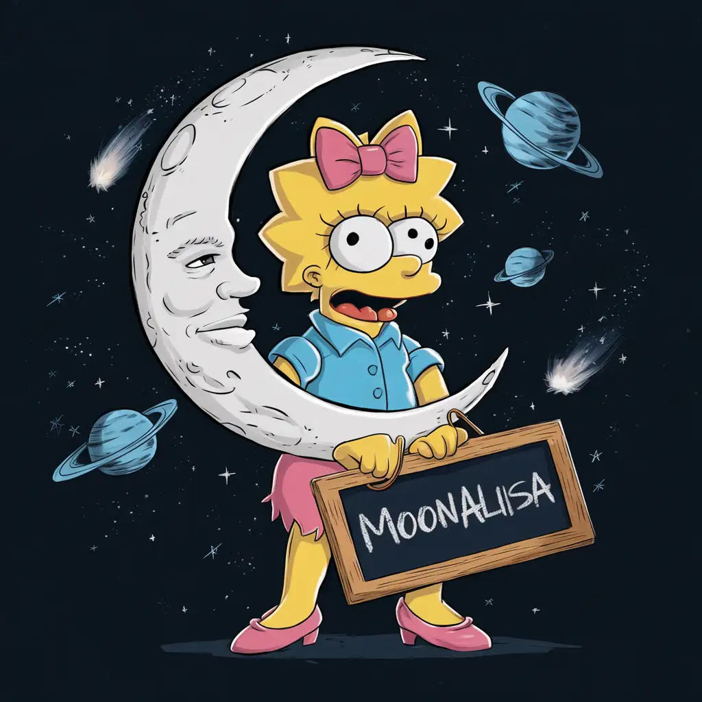 Enchanting Moonlit Portrait of Lisa