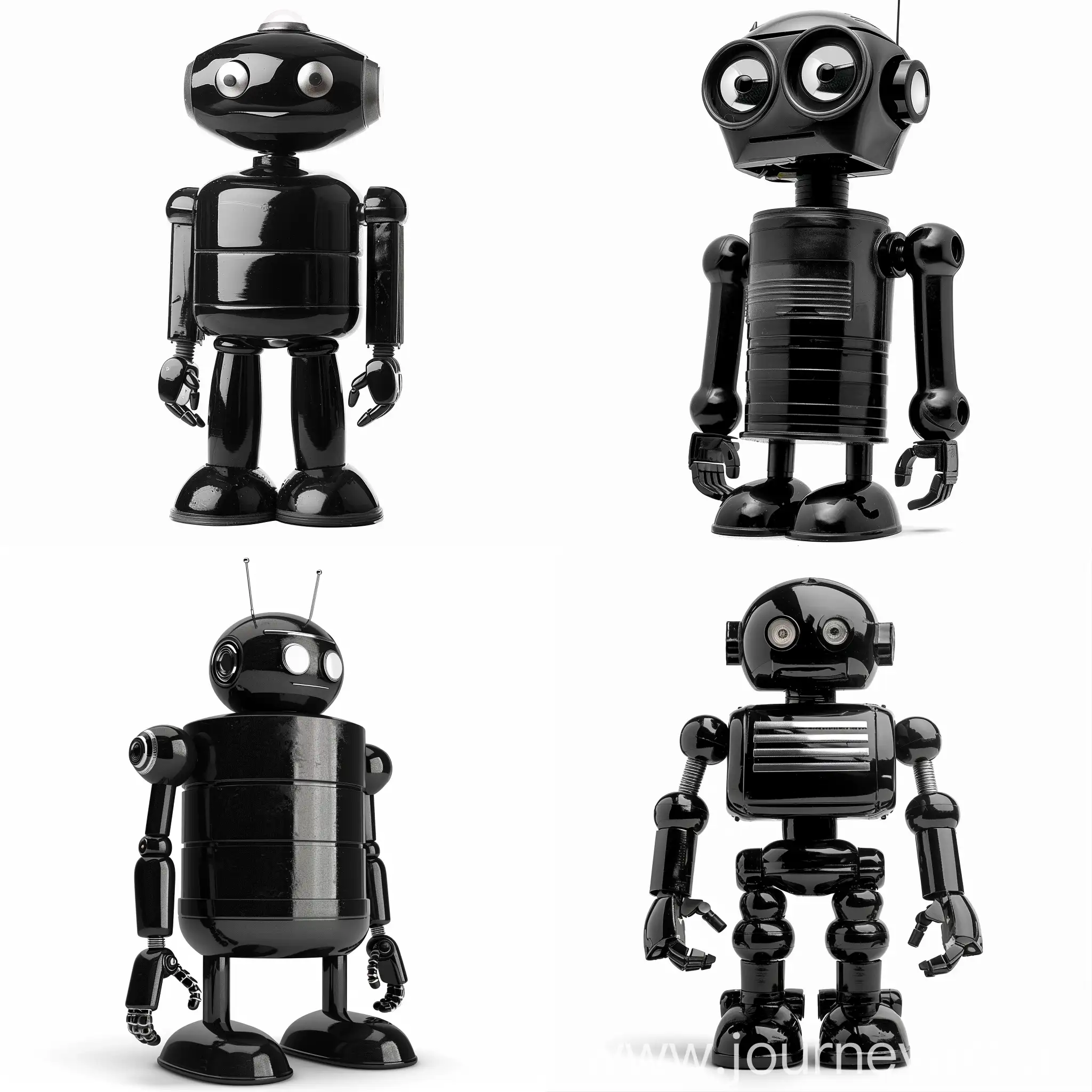 Robot, black on white background