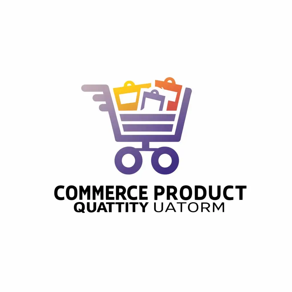 a logo design,with the text "commerce product quantity", main symbol:woocommerce,Moderate,be used in Internet industry,clear background