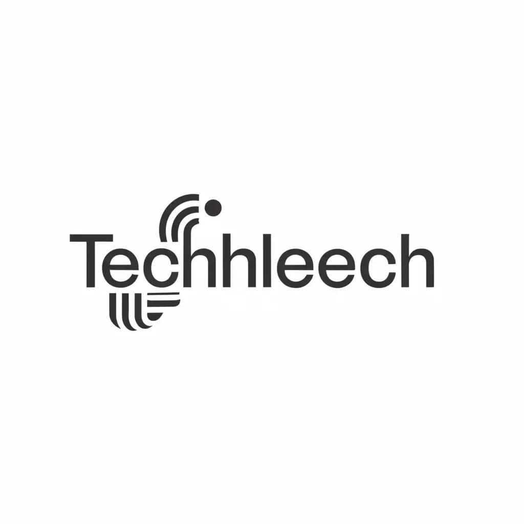 a logo design,with the text "Techleech", main symbol:worm,Moderate,be used in Technology industry,clear background