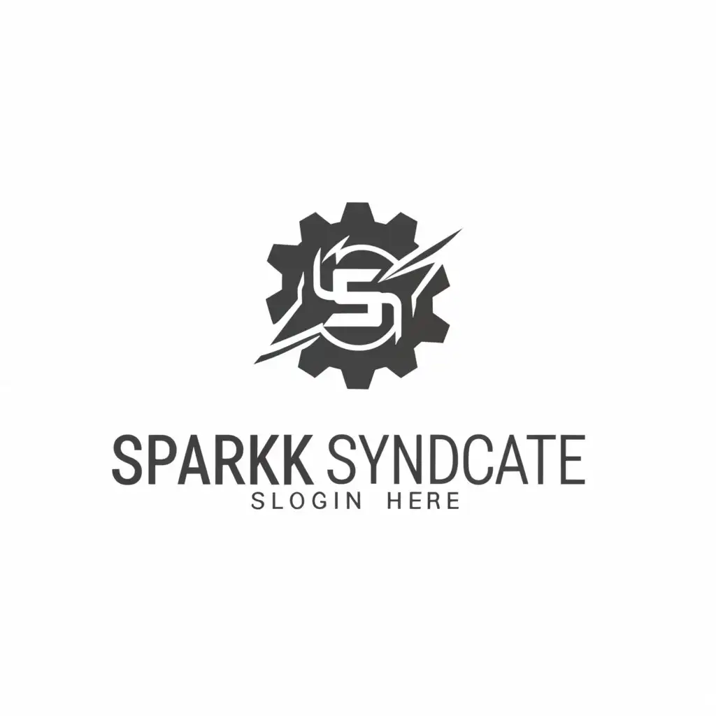 a logo design,with the text "Spark Syndicate", main symbol:SS initials,Moderate,be used in Technology industry,clear background