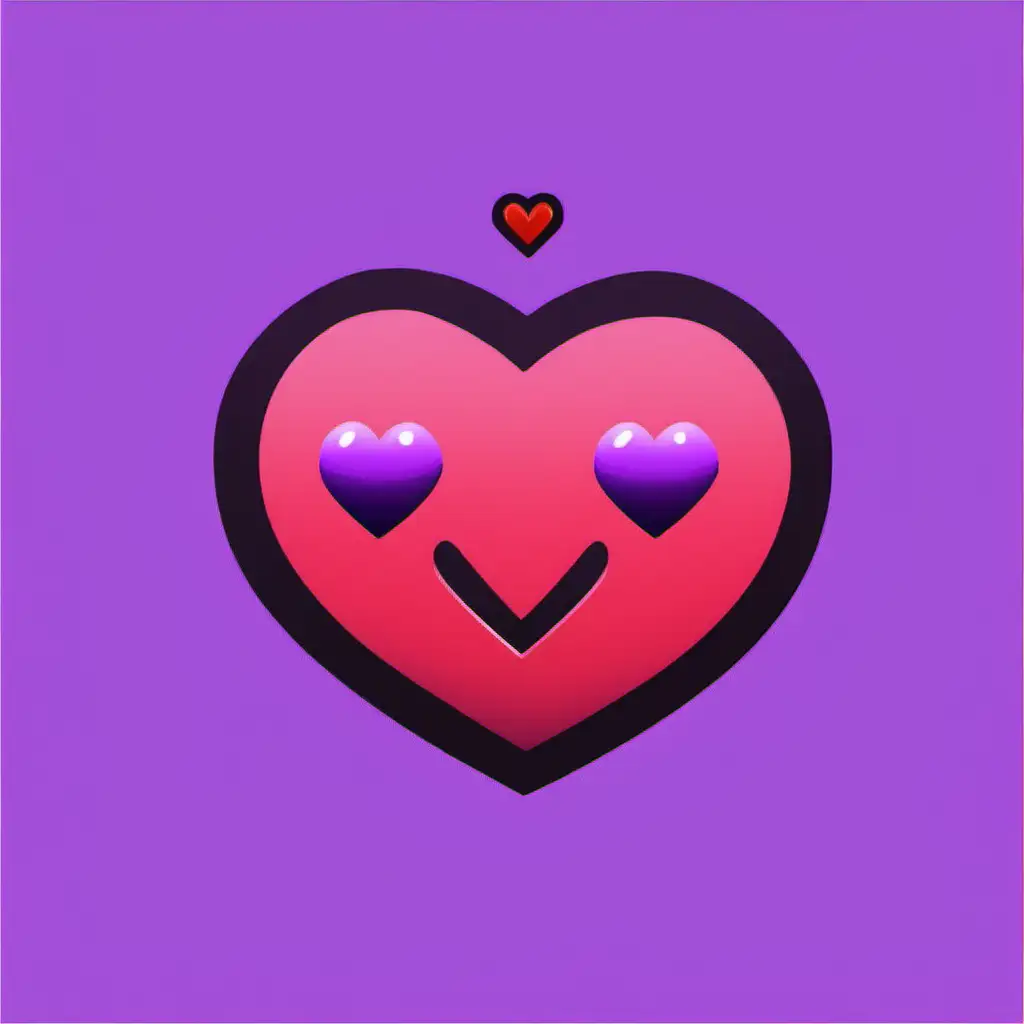 make me a twitch emote of a heart/love icon with the letters EX in it