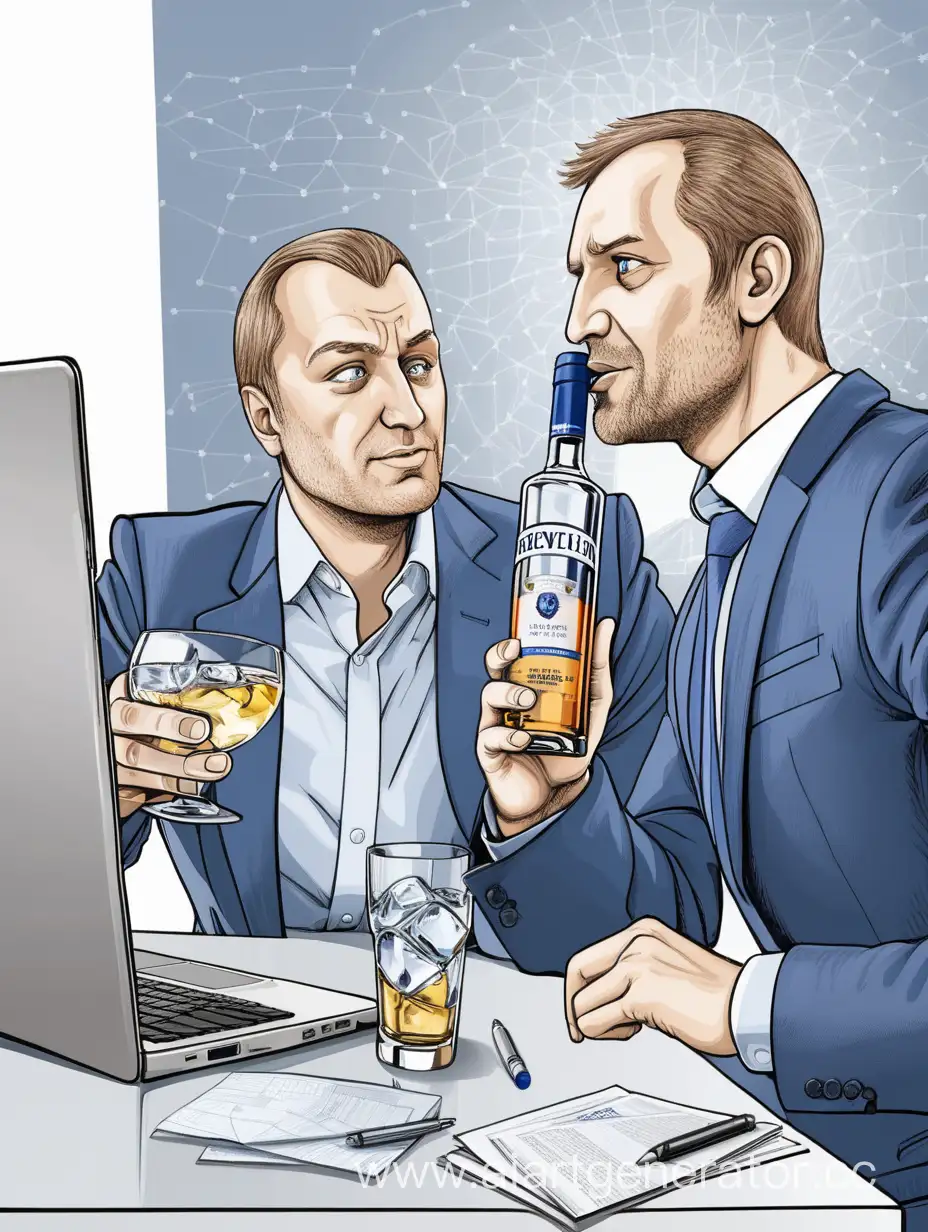  business-systems analytics spending time on drinking vodka and talking about life
