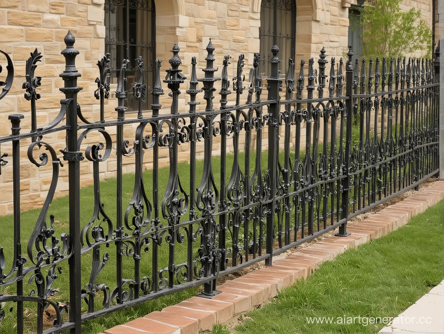 Elegant-Wrought-Iron-Fence-Design-for-Classic-Garden-Charm