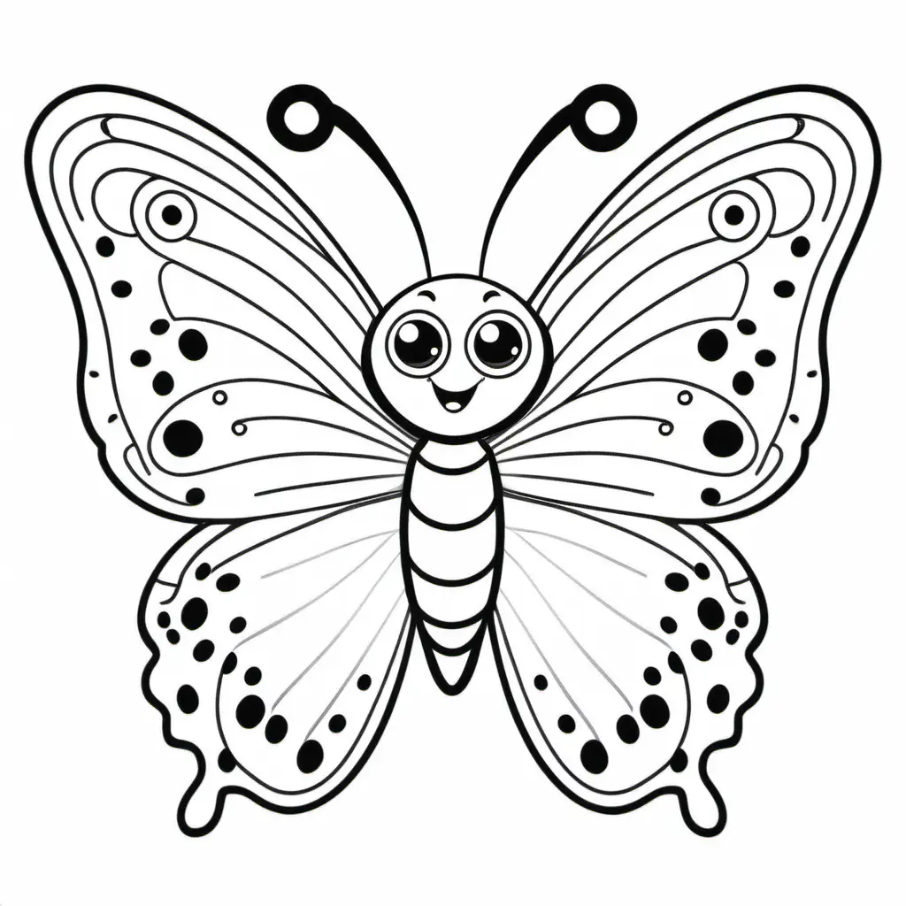 Printable Butterflies Coloring Pages For Kids drawing free image download-omiya.com.vn