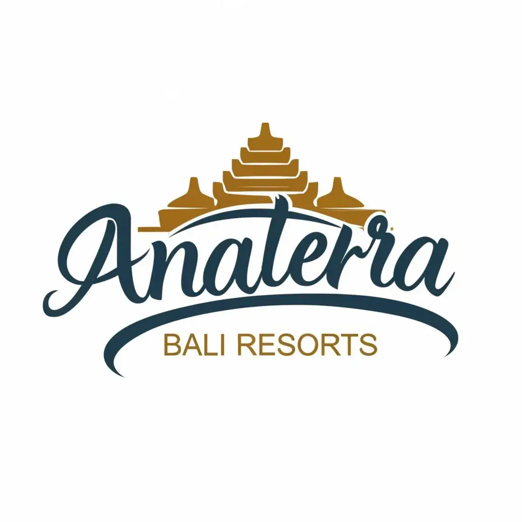logo, word, with the text "Amatera Bali Resorts", typography, be used in Real Estate industry