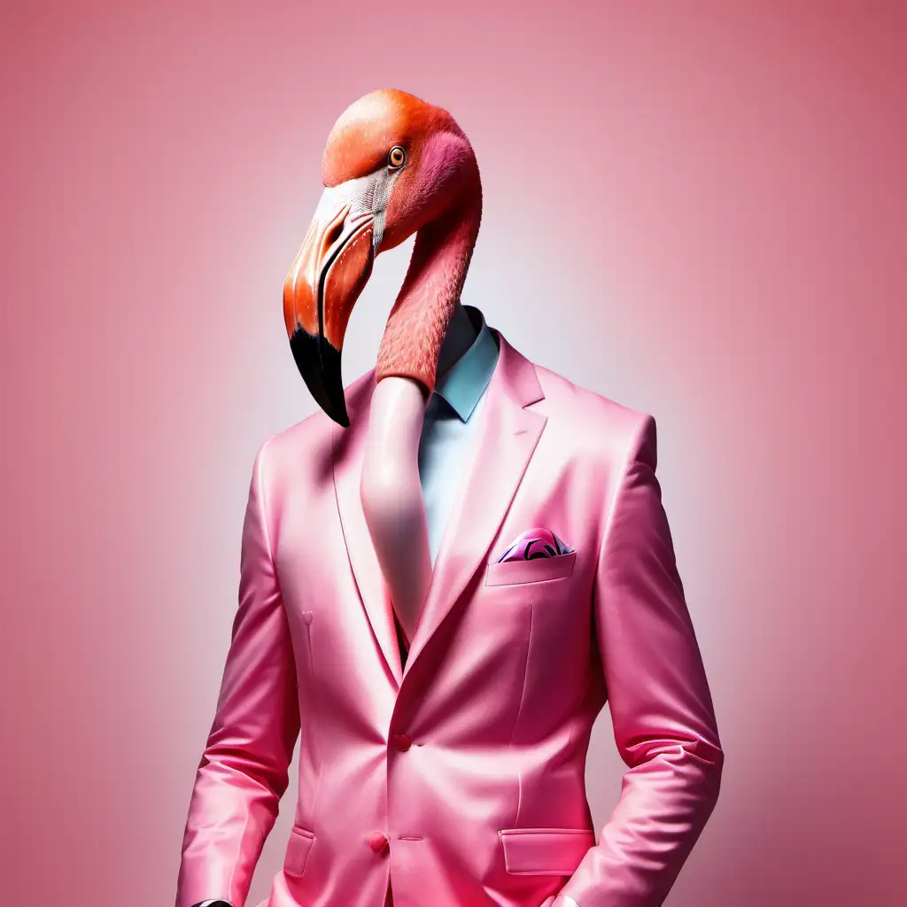 Half man half flamingo 