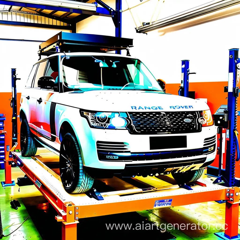 Routine-Maintenance-of-a-Brightly-Lit-Range-Rover-Lift