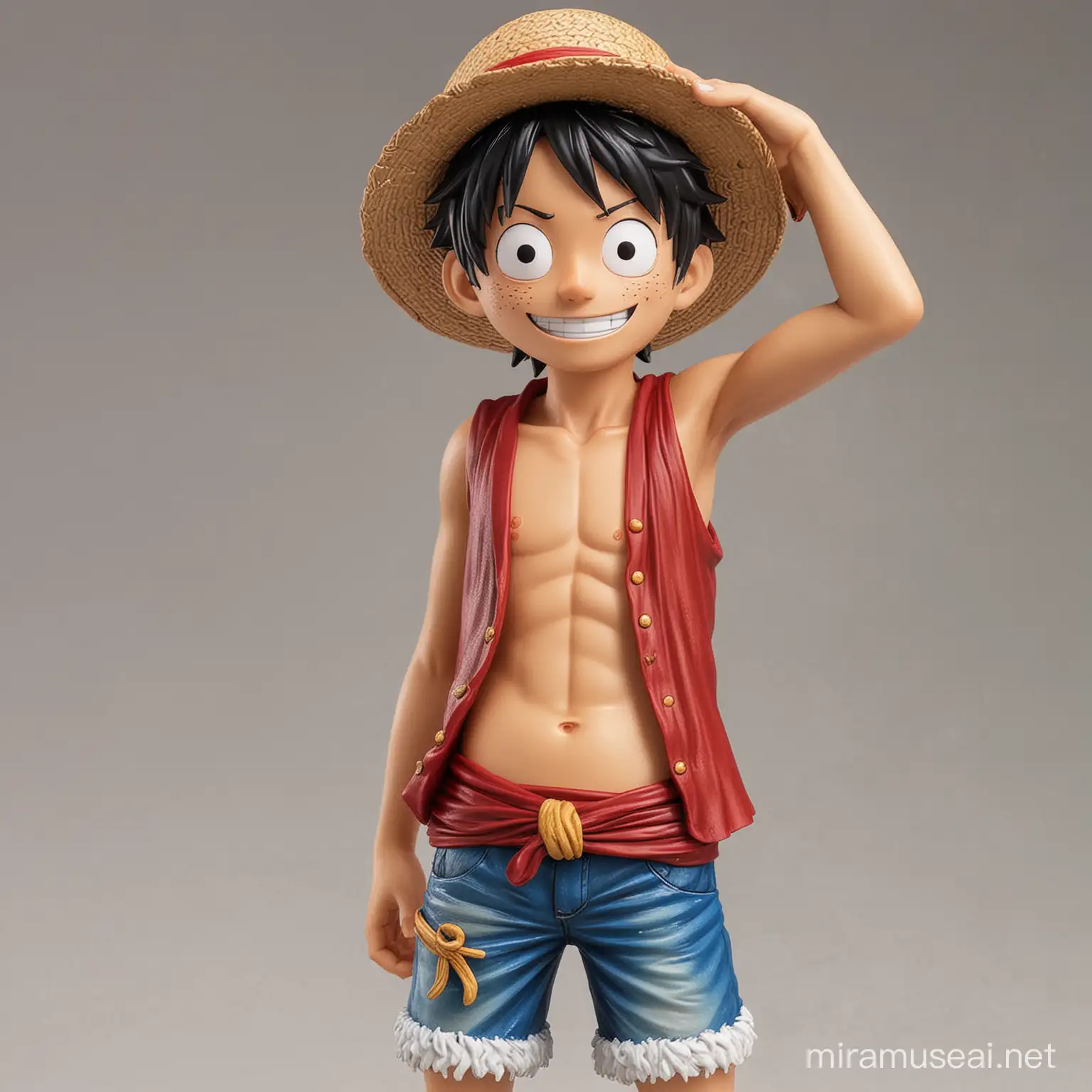 Dynamic Portraits of Luffy the Spirited Pirate Captain