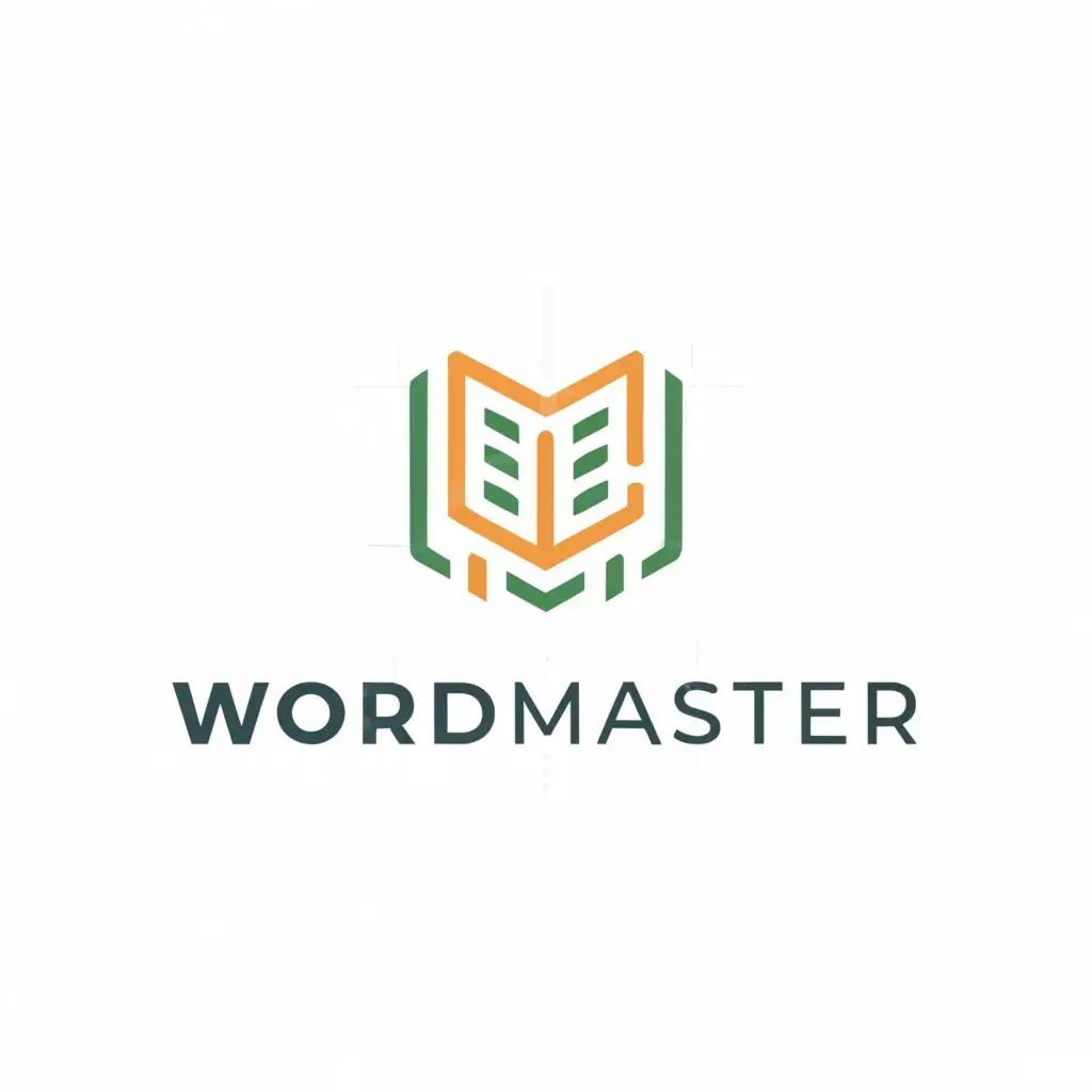 a logo design,with the text "Word Master", main symbol:dictionary,Moderate,clear background