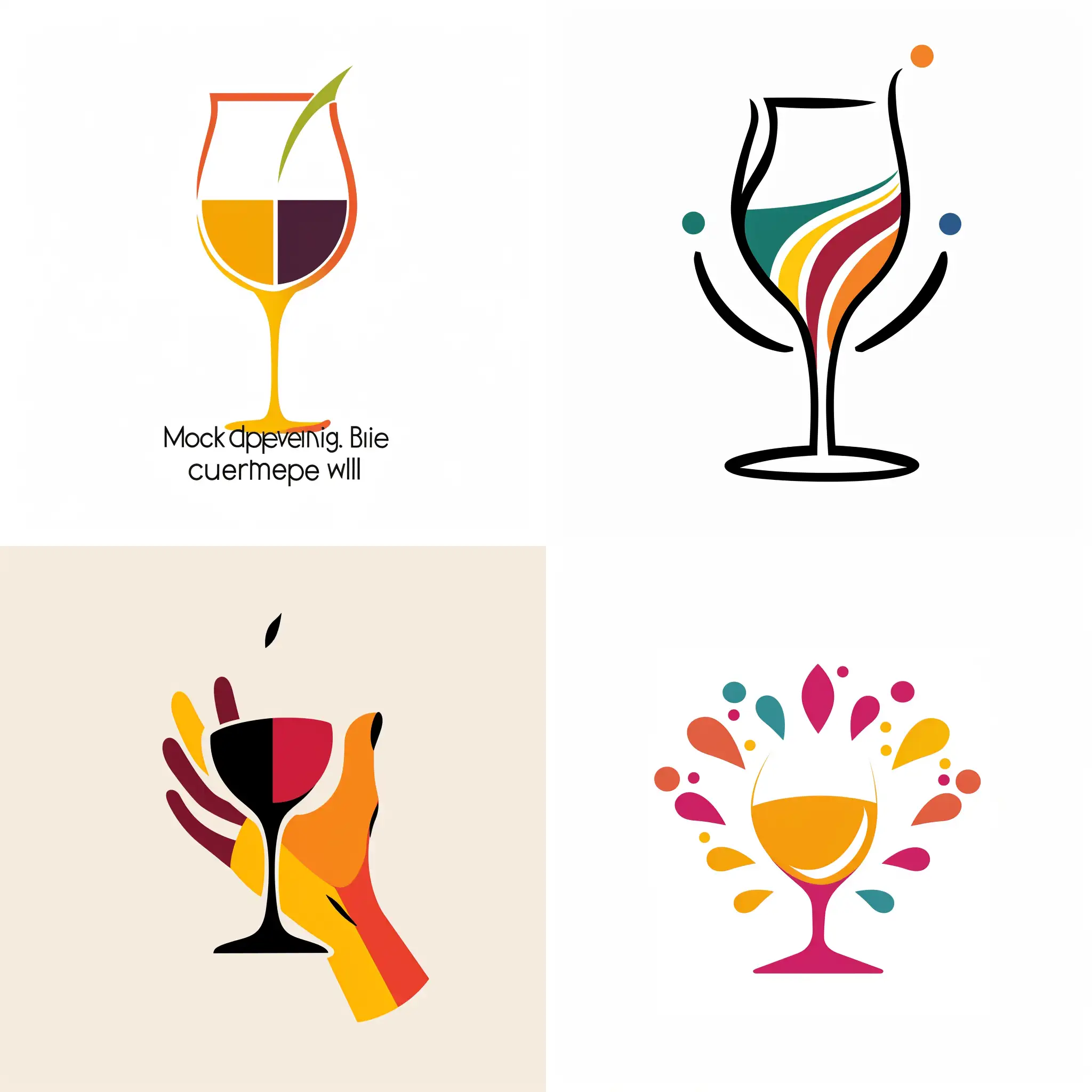 I'd like a logo form my new non-profit. topic: making wine accessible and inclusive for all. I'd like something simple, funky, fun, and recognizable