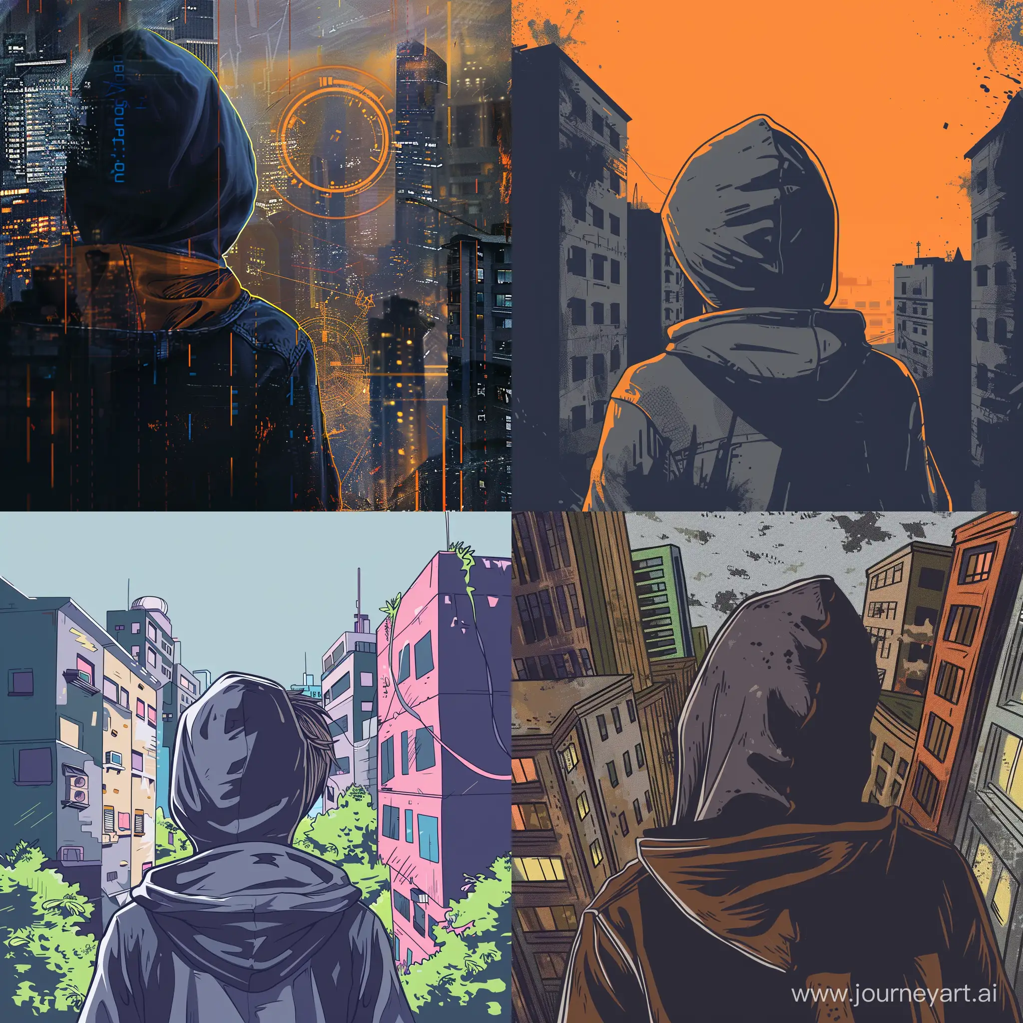 Hooded-Boy-Contemplating-Cyberpunk-Cityscape