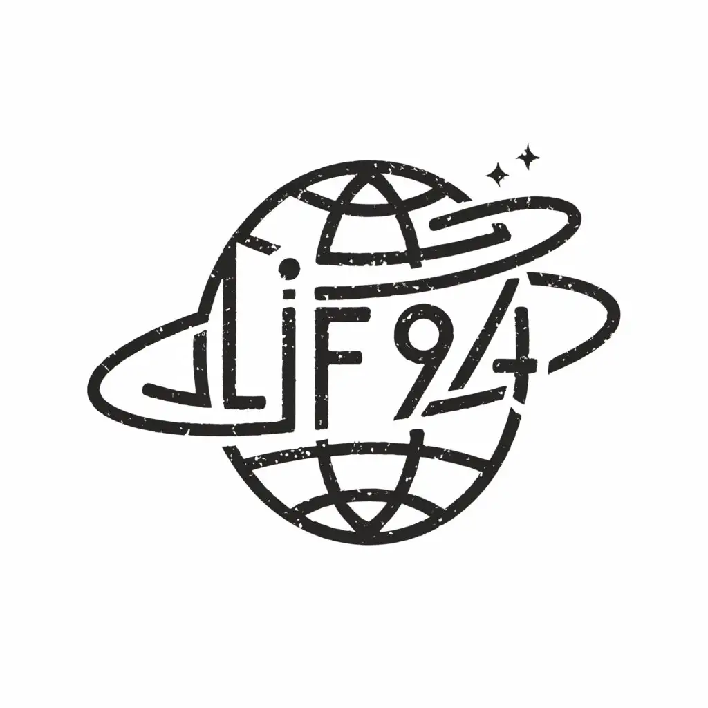 a logo design,with the text "LIFE 1974", main symbol:Planet,Moderate,clear background