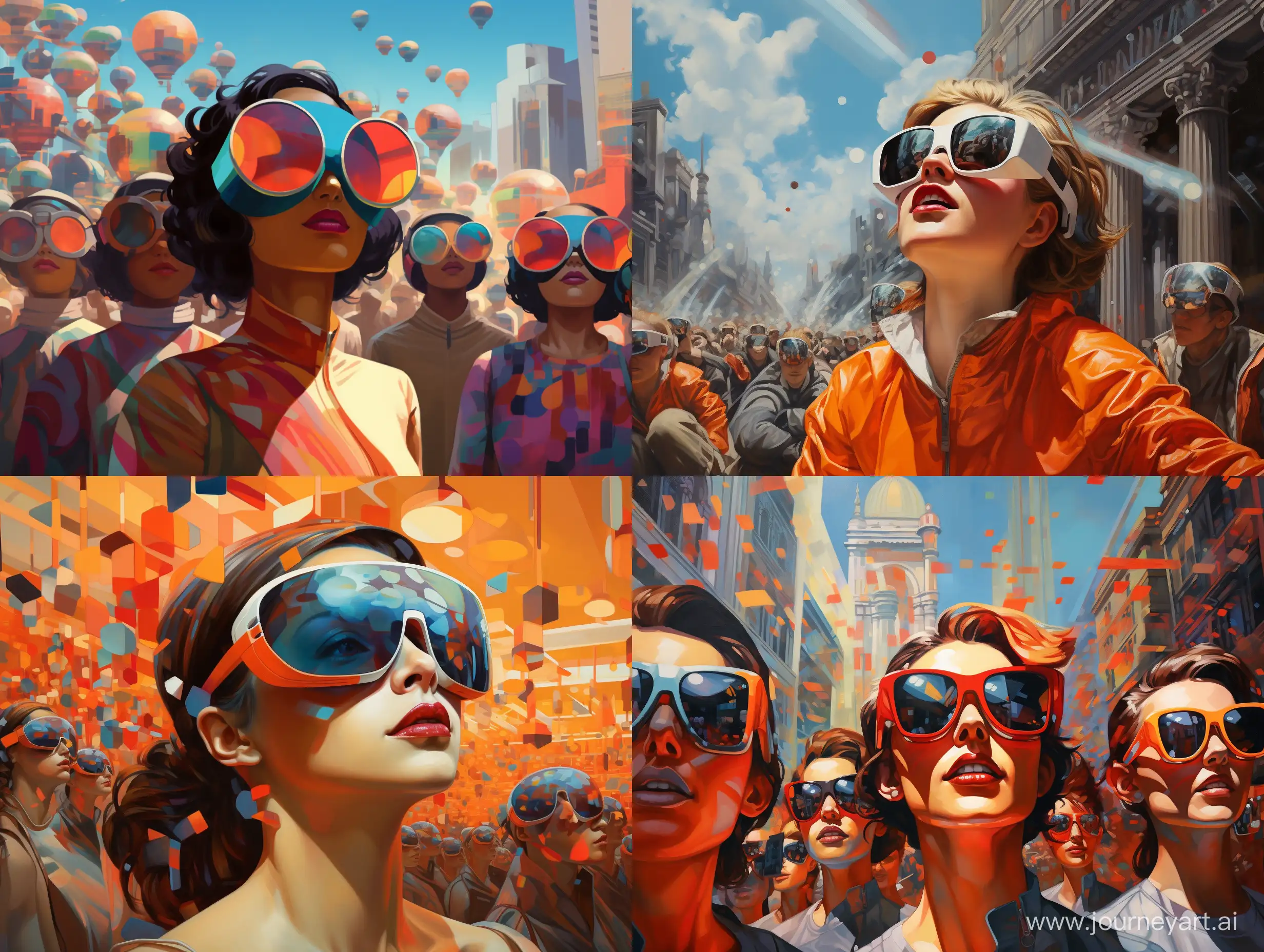 Futuristic-Gathering-People-Wearing-Many-Sunglasses