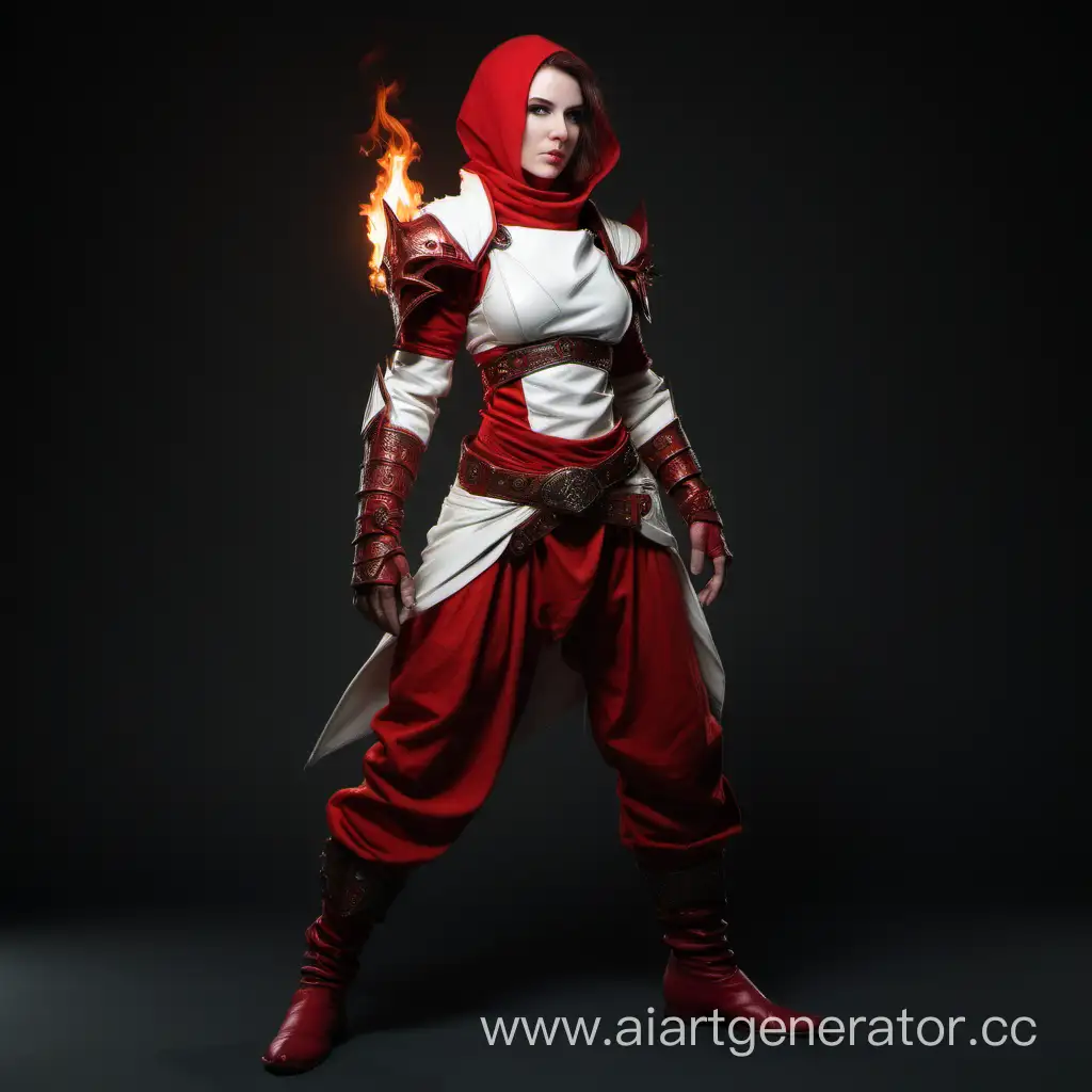 Mature-Pyromancer-in-Red-Harem-Pants-and-White-Leather-Armor