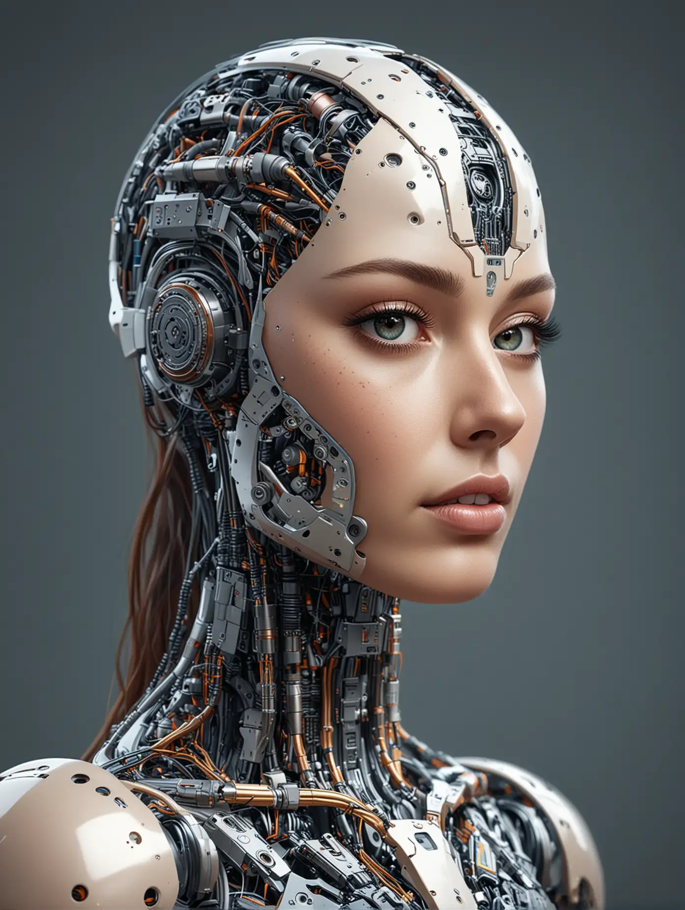 Futuristic AI Technology Concept Abstract Visualization of Artificial Intelligence
