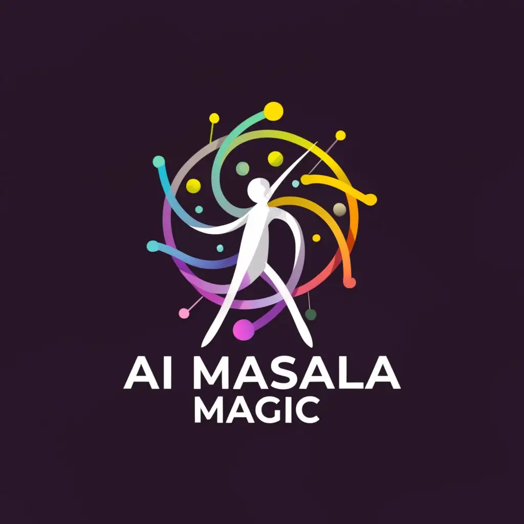 a logo design,with the text "AI Masala Magic", main symbol:AI Masala Magic,Moderate,be used in Technology industry,clear background