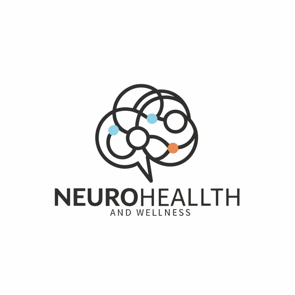 a logo design,with the text "Neurohealth and Wellness", main symbol:brain,Minimalistic,be used in Medical Dental industry,clear background