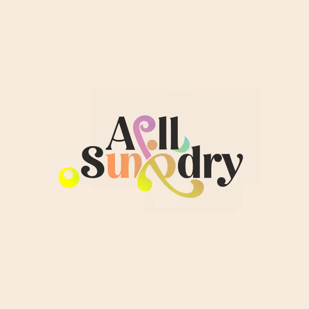 a logo design,with the text "All and Sundry", main symbol:all ,Minimalistic,clear background