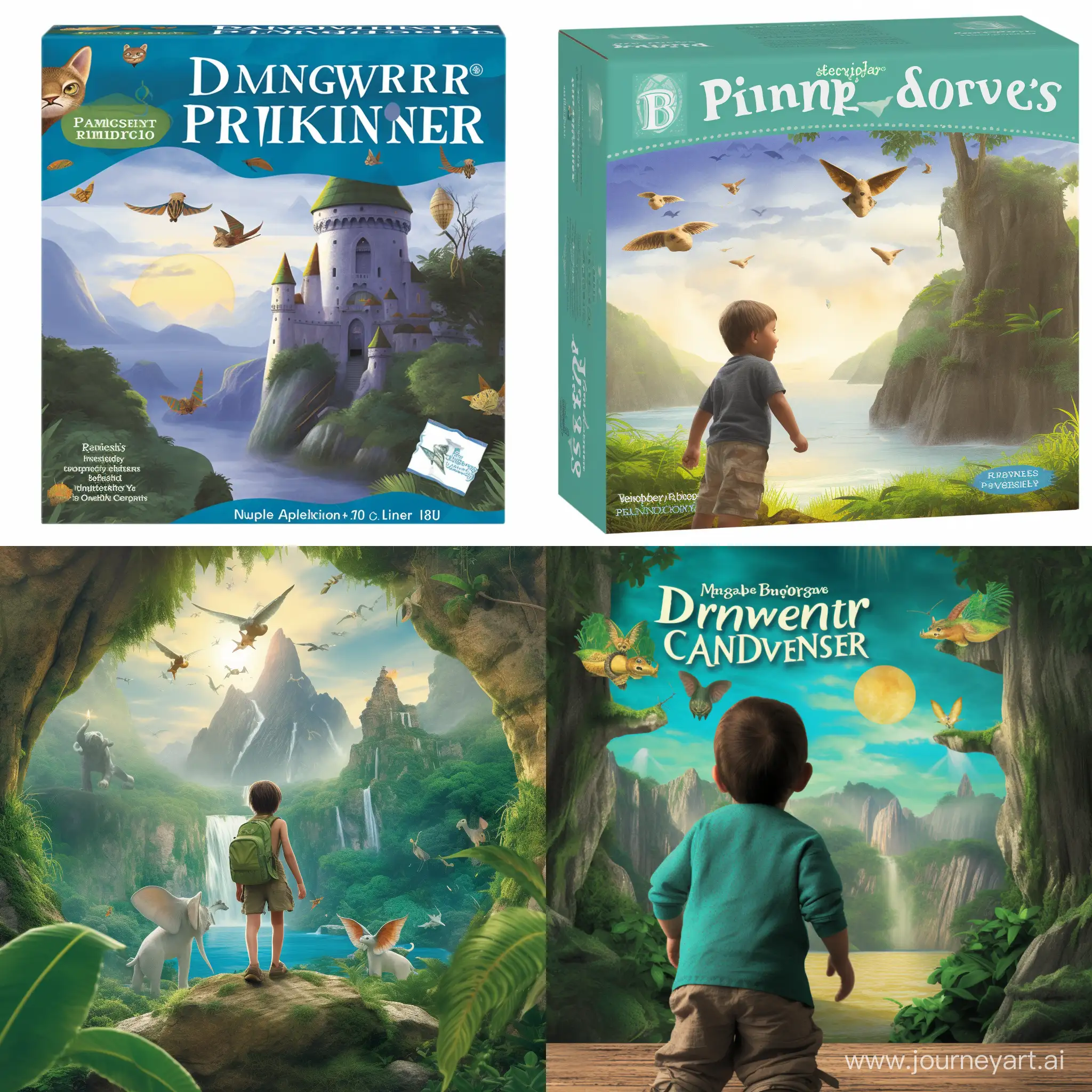 An adventurous 8-year-old boy wearing Pampers Baby Dry size 8 diapers, exploring a magical fantasy world filled with talking animals and enchanting creatures. The boy's eyes are filled with wonder and excitement as he embarks on a thrilling adventure, surrounded by lush landscapes and whimsical details.
Modifiers: Adventurous, imaginative, fantastical, magical, curious, courageous, dreamlike, whimsical
Artist/Style Inspiration: Inspired by the works of Brian Froud, Maurice Sendak, and Chris Riddell
Technical Specifications: Wide angle lens, vibrant color palette, surreal lighting, detailed textures, fantastical creatures, --v 5 --q 2