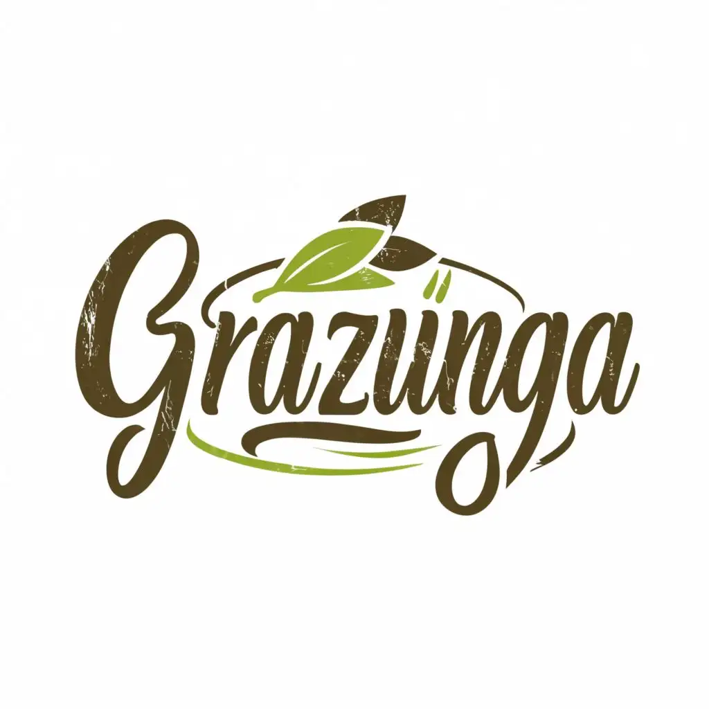 logo, Food, with the text "Grazinga", typography