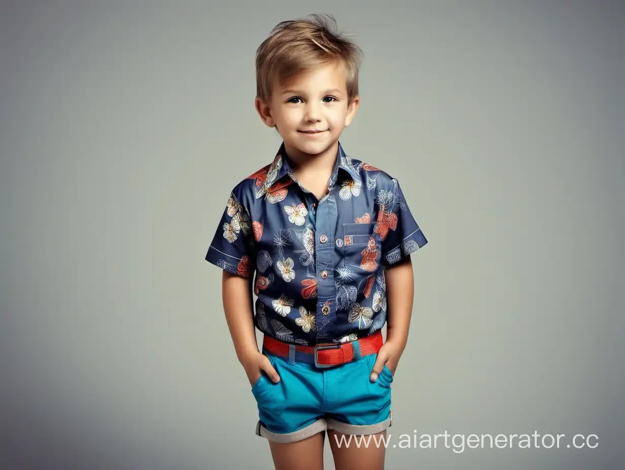 Adorable-Little-Boy-in-Casual-Summer-Attire