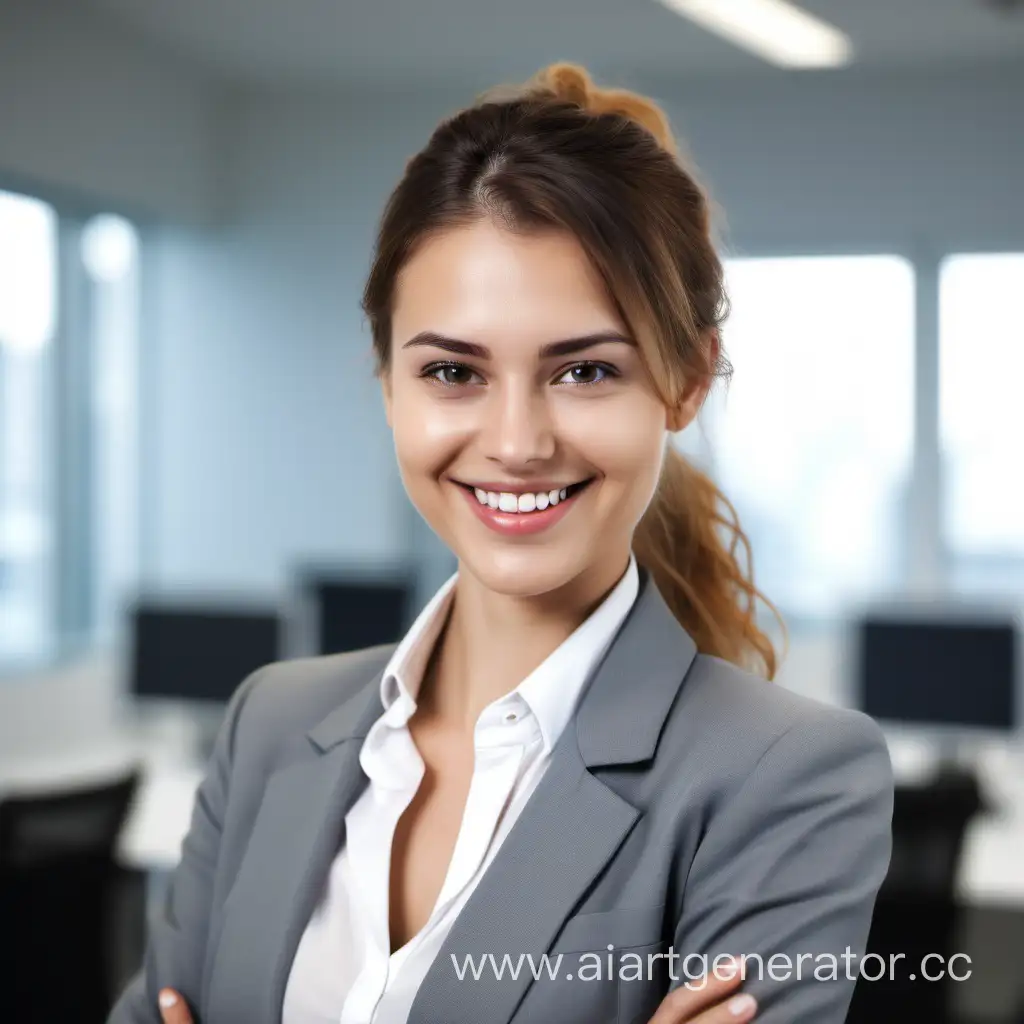 Smiling-Businesswoman-Portrait-in-Office-Setting