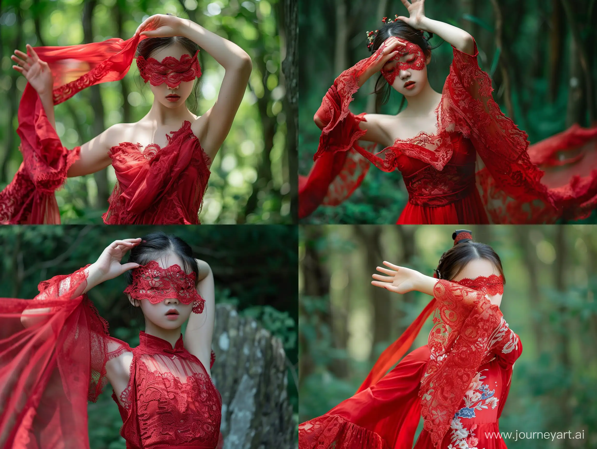 Graceful-Chinese-Girl-Dancing-in-Enchanted-Forest