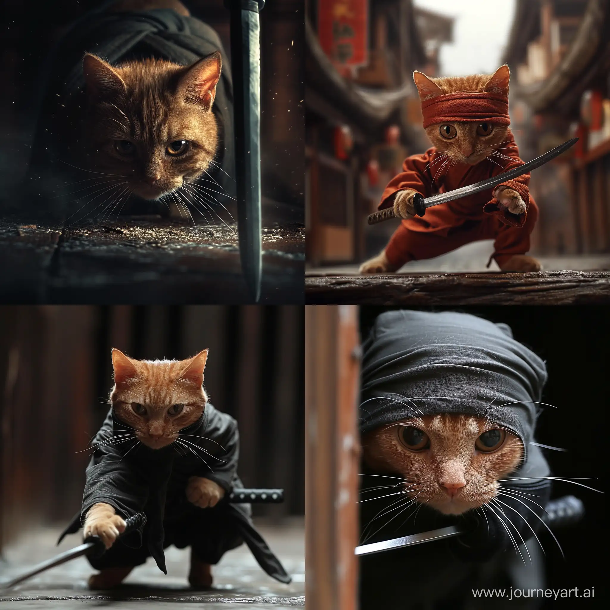 Cinematic-Sneaking-Orange-Cat-Ninja