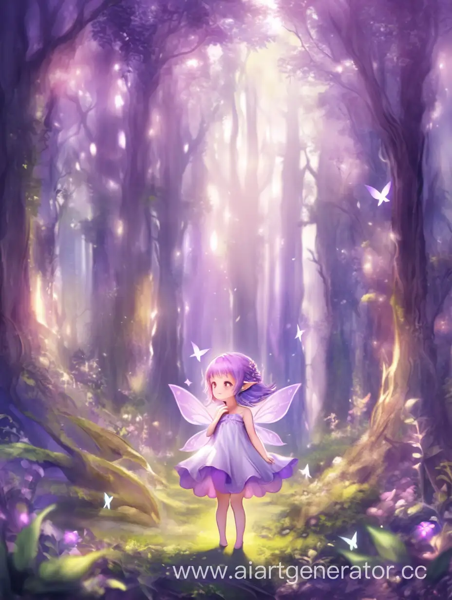 Enchanting-PurpleHaired-Fairy-Amidst-the-Mystical-Forest