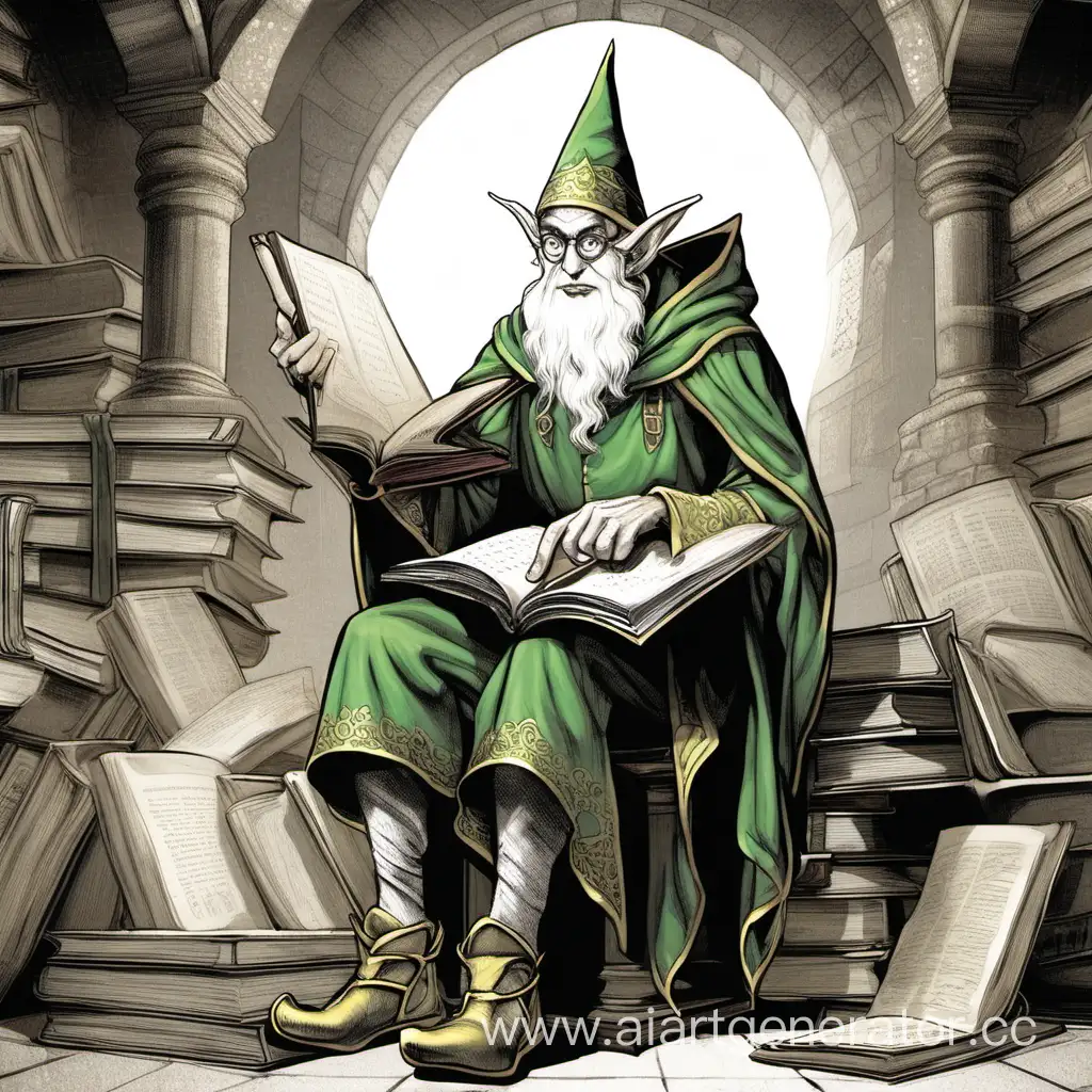 Wise-Elf-Scholar-in-a-State-of-Madness