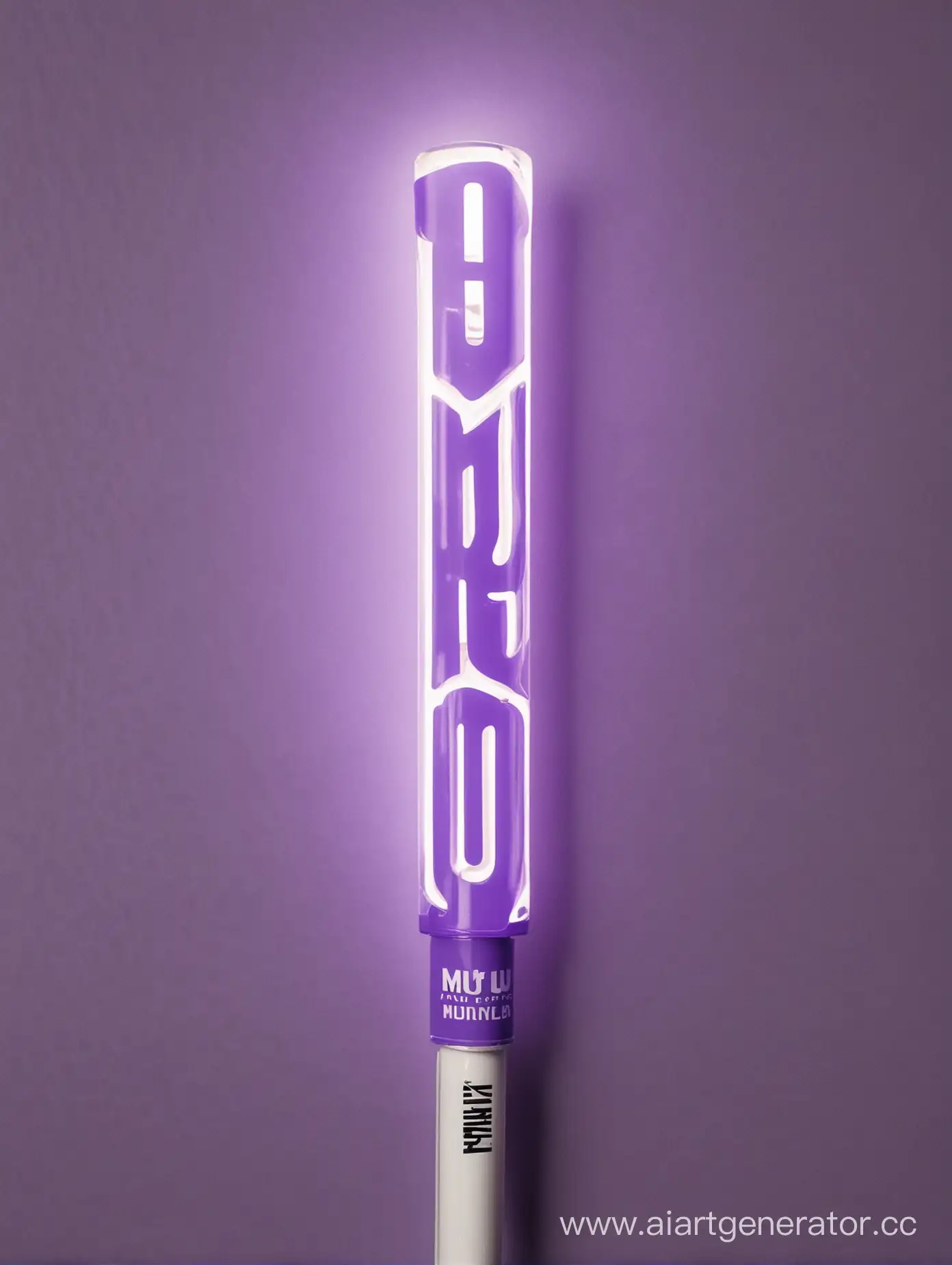 Glowing-Purple-and-White-Light-Stick-with-MU-Emblem