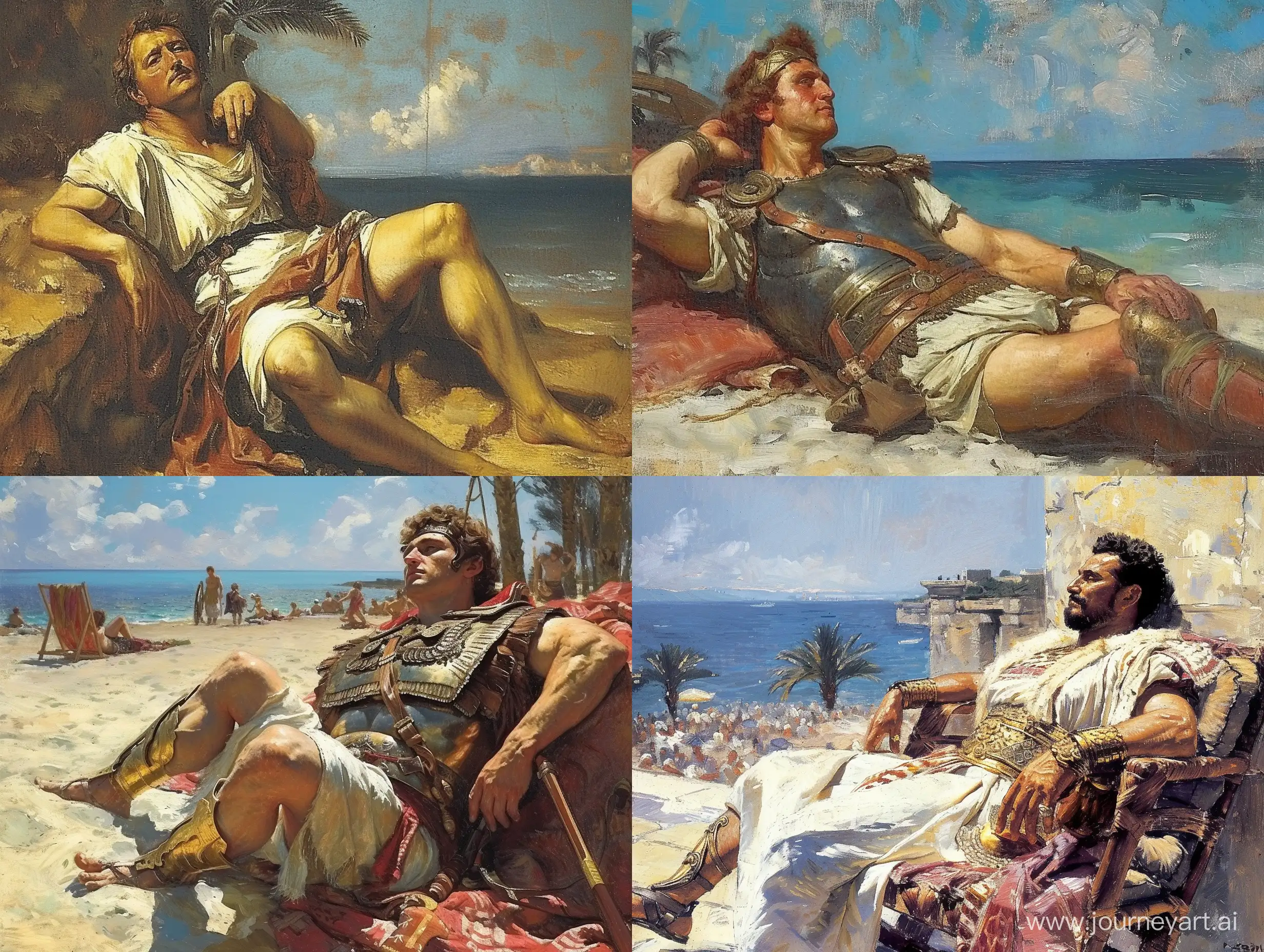 Alexander-the-Great-Enjoying-Serenity-on-a-Sunny-Beach