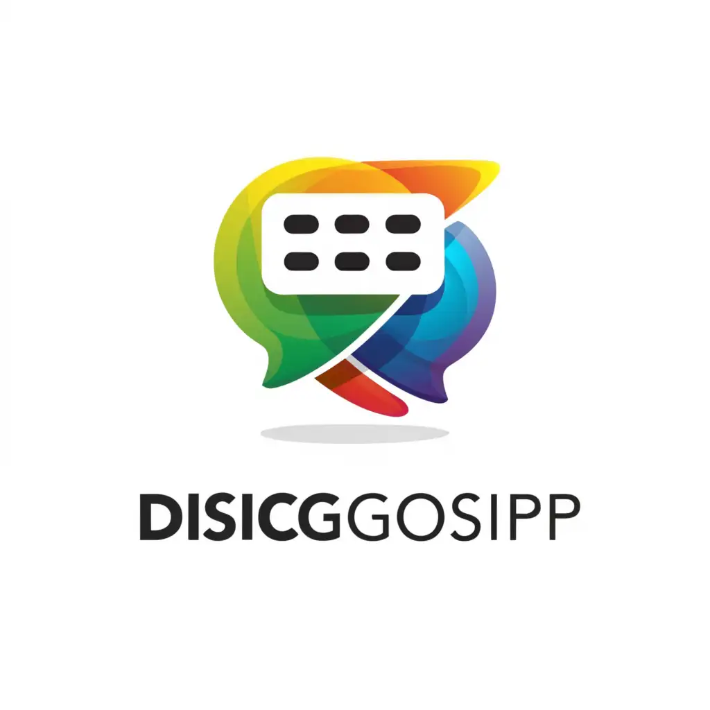 a logo design,with the text "DiscGossip", main symbol:message, sent, notification,complex,be used in Education industry,clear background