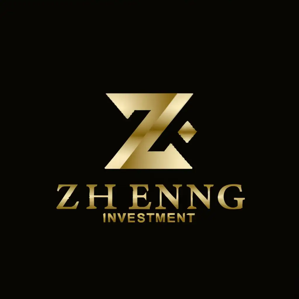 a logo design,with the text "Zheng Investment", main symbol:Zheng Investment,Moderate,be used in Finance industry,clear background