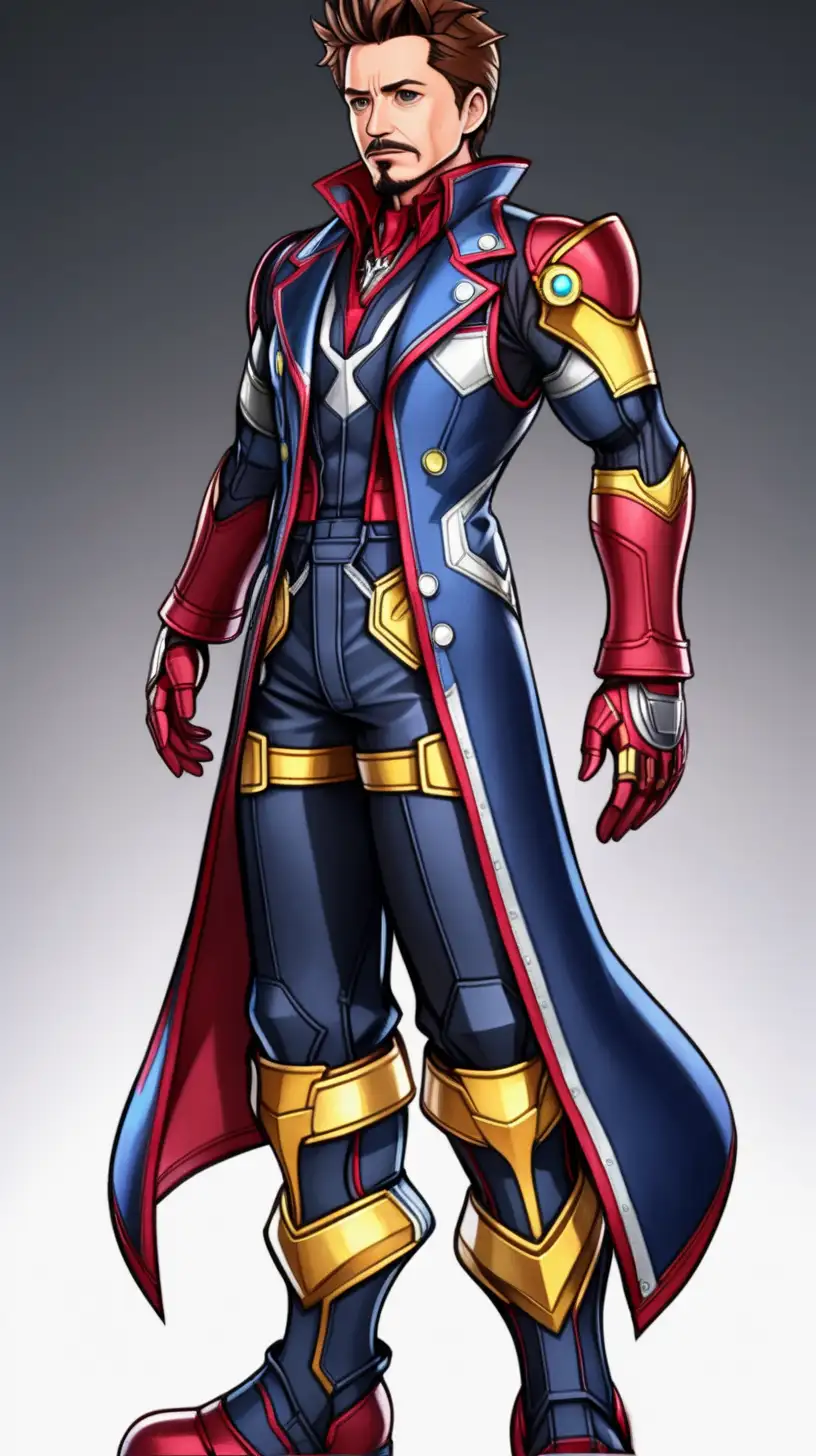 Tony stark wearing kingdom hearts style clothes