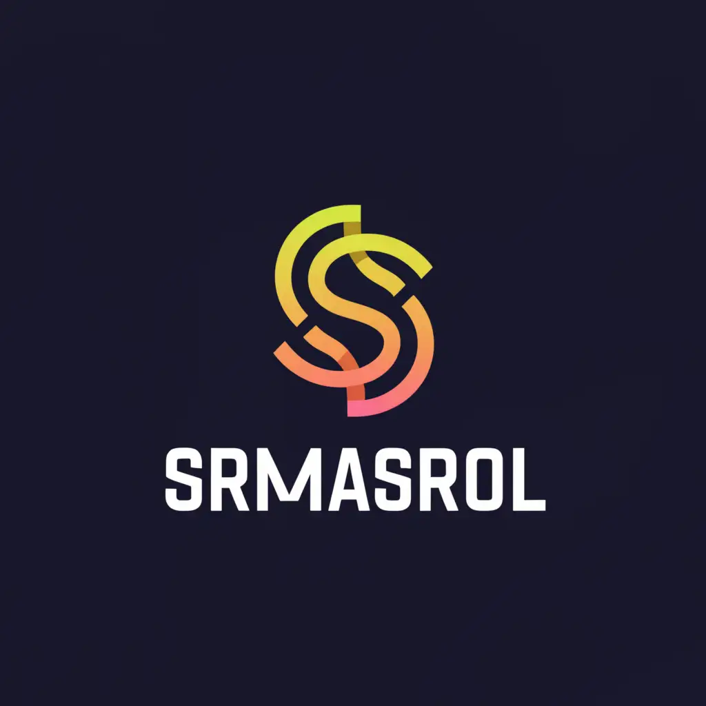 a logo design,with the text "SRMasrol", main symbol:S,Minimalistic,be used in Sports Fitness industry,clear background